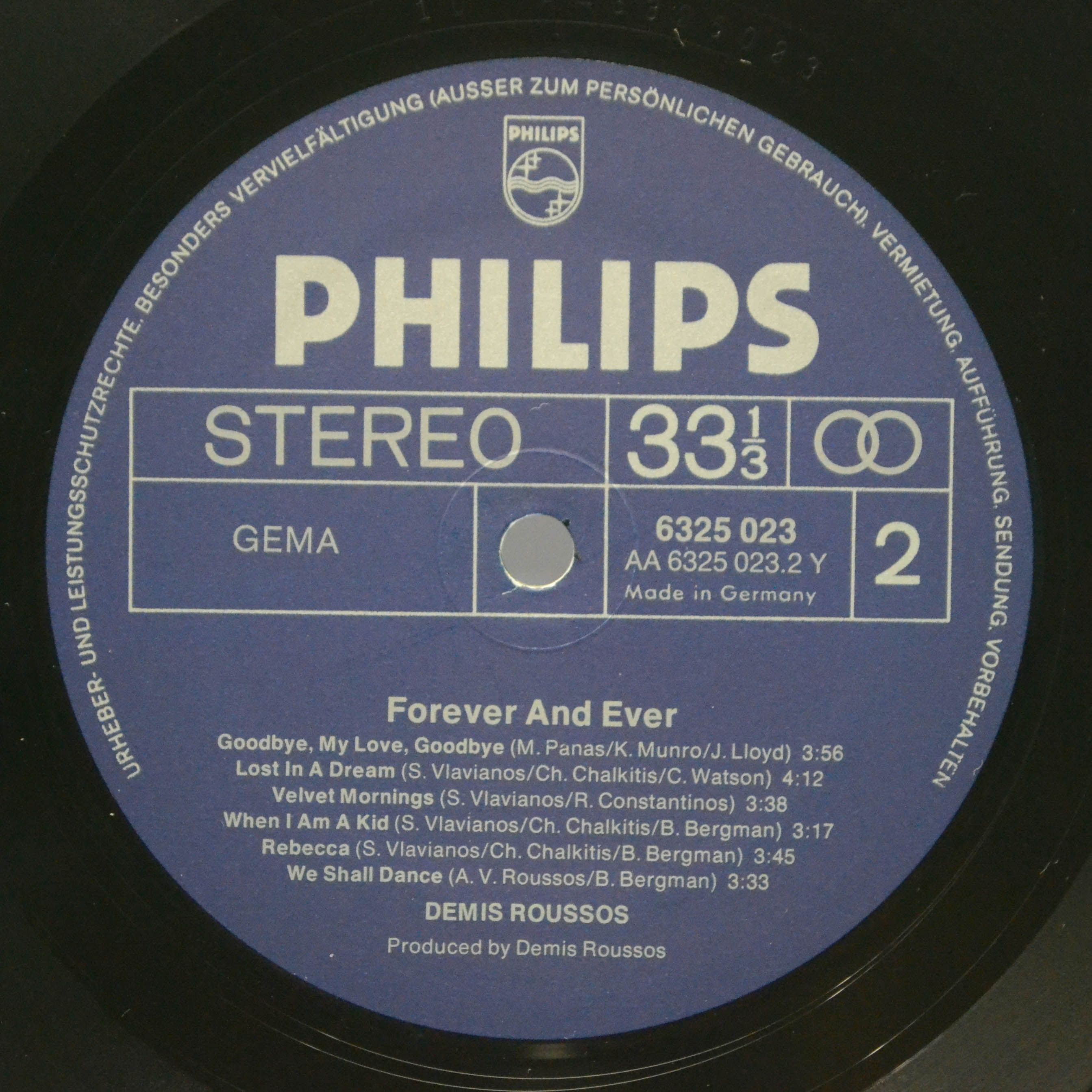 Demis Roussos — Forever And Ever, 1973