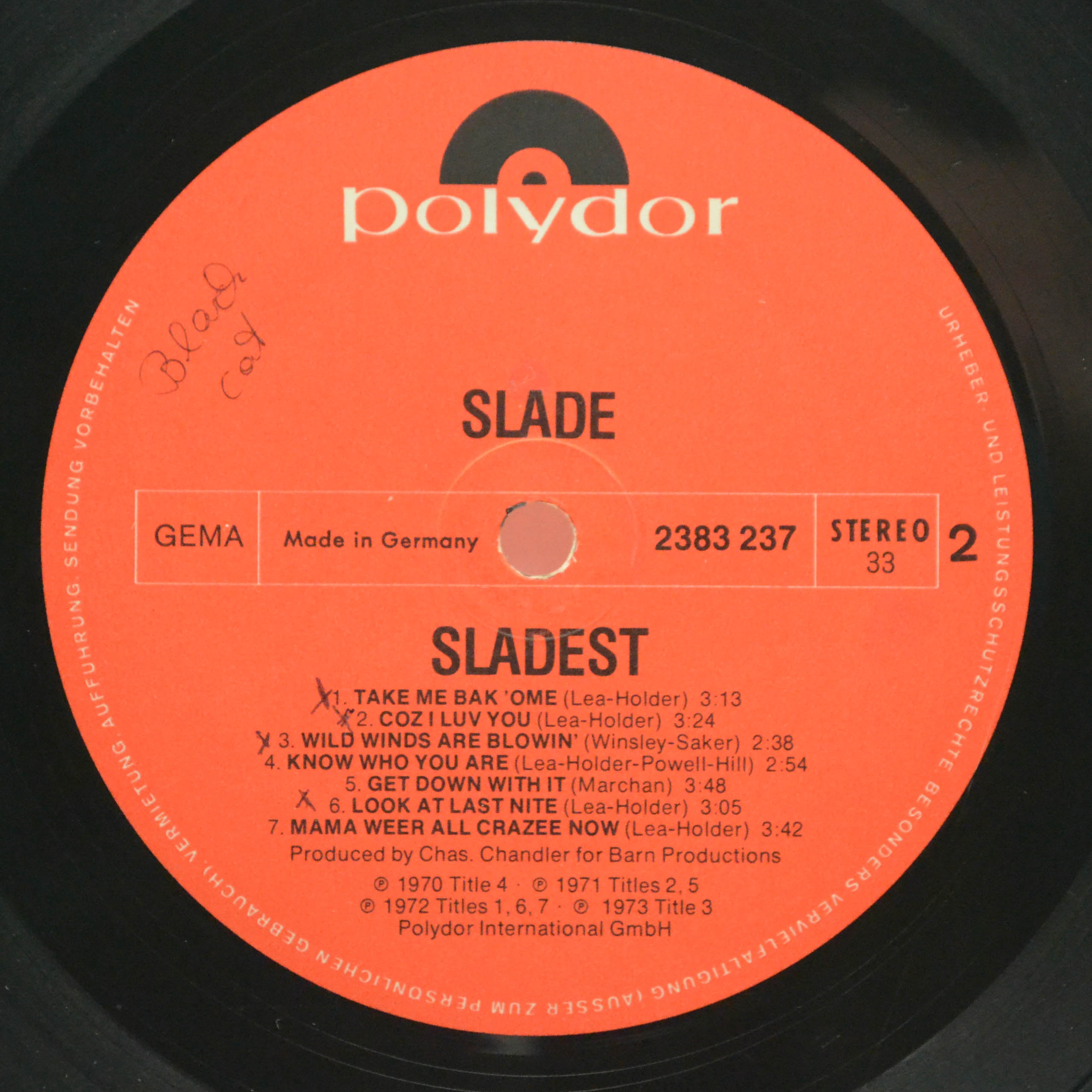 Slade — Sladest (booklet), 1973