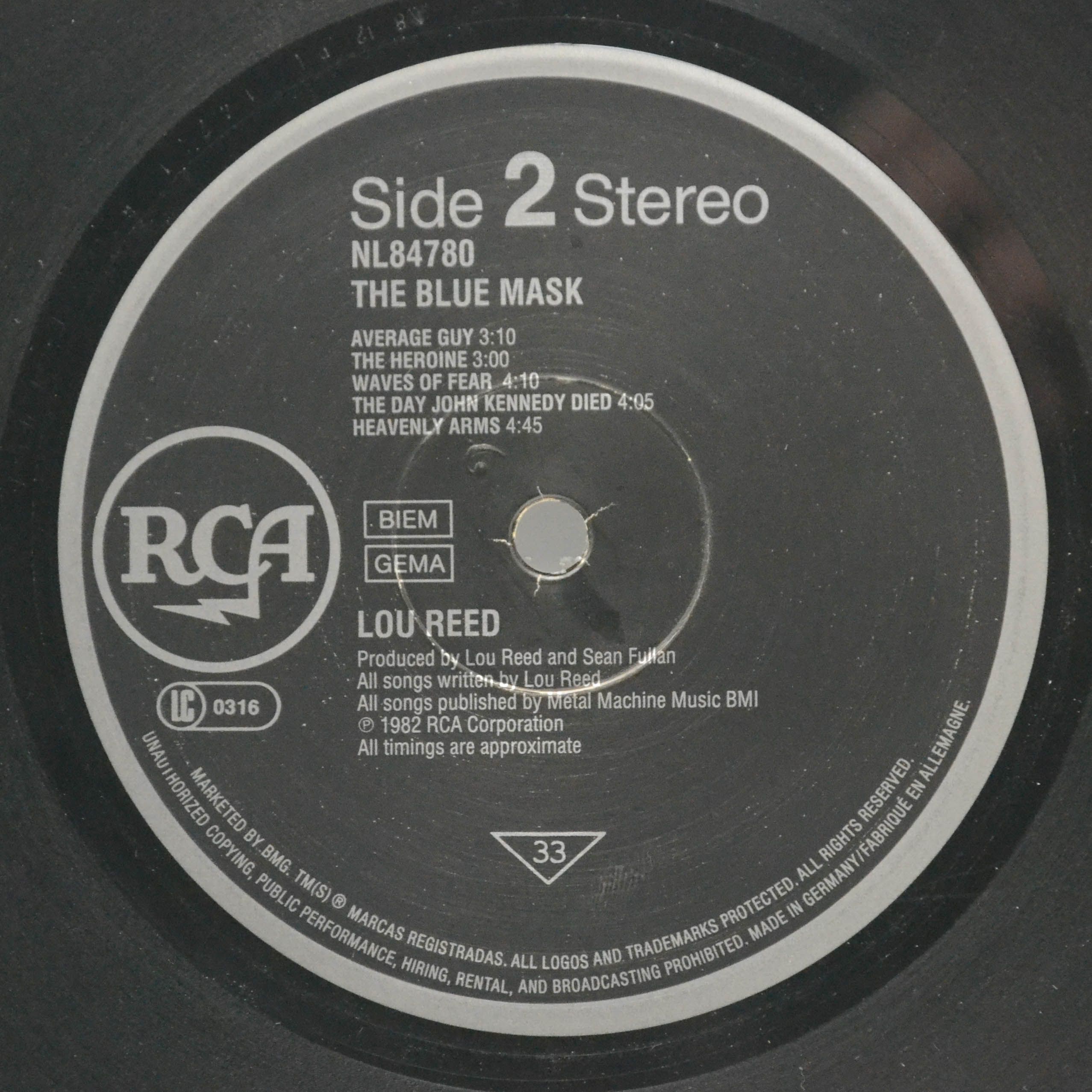 Виниловая пластинка Lou Reed — The Blue Mask, 1982