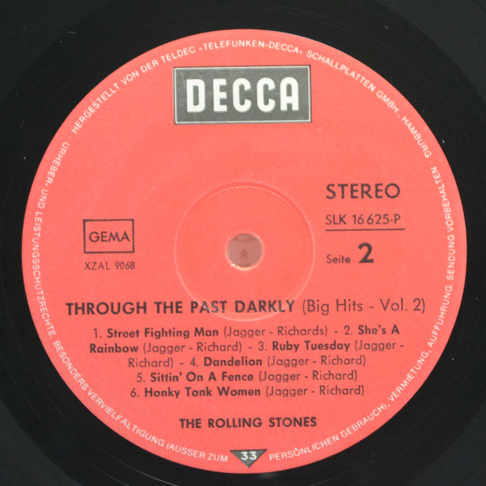 Rolling Stones — Through The Past, Darkly (Big Hits Vol. 2), 1969