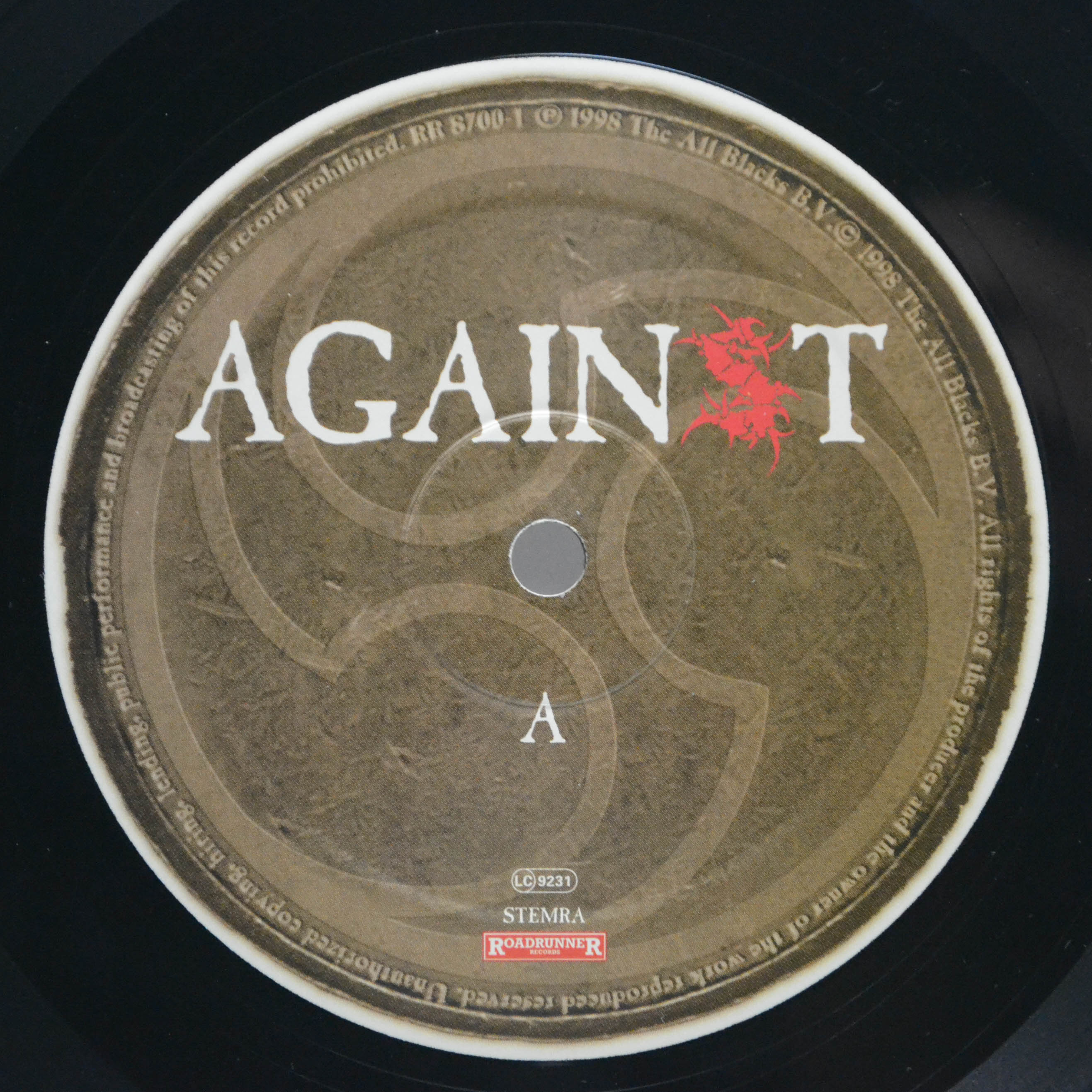 Виниловая пластинка Sepultura — Against, 1998
