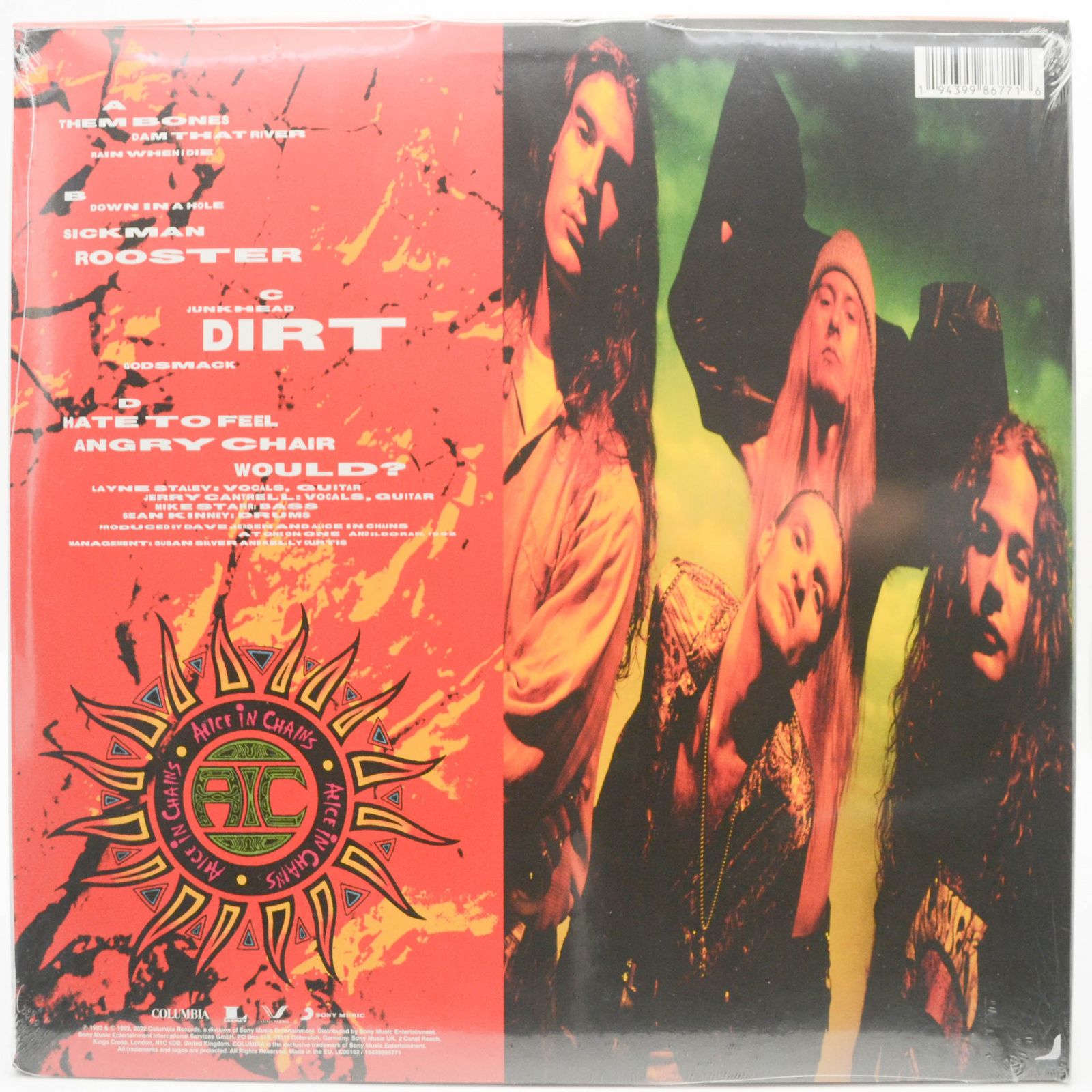 Виниловая пластинка Alice In Chains — Dirt (2LP), 1992