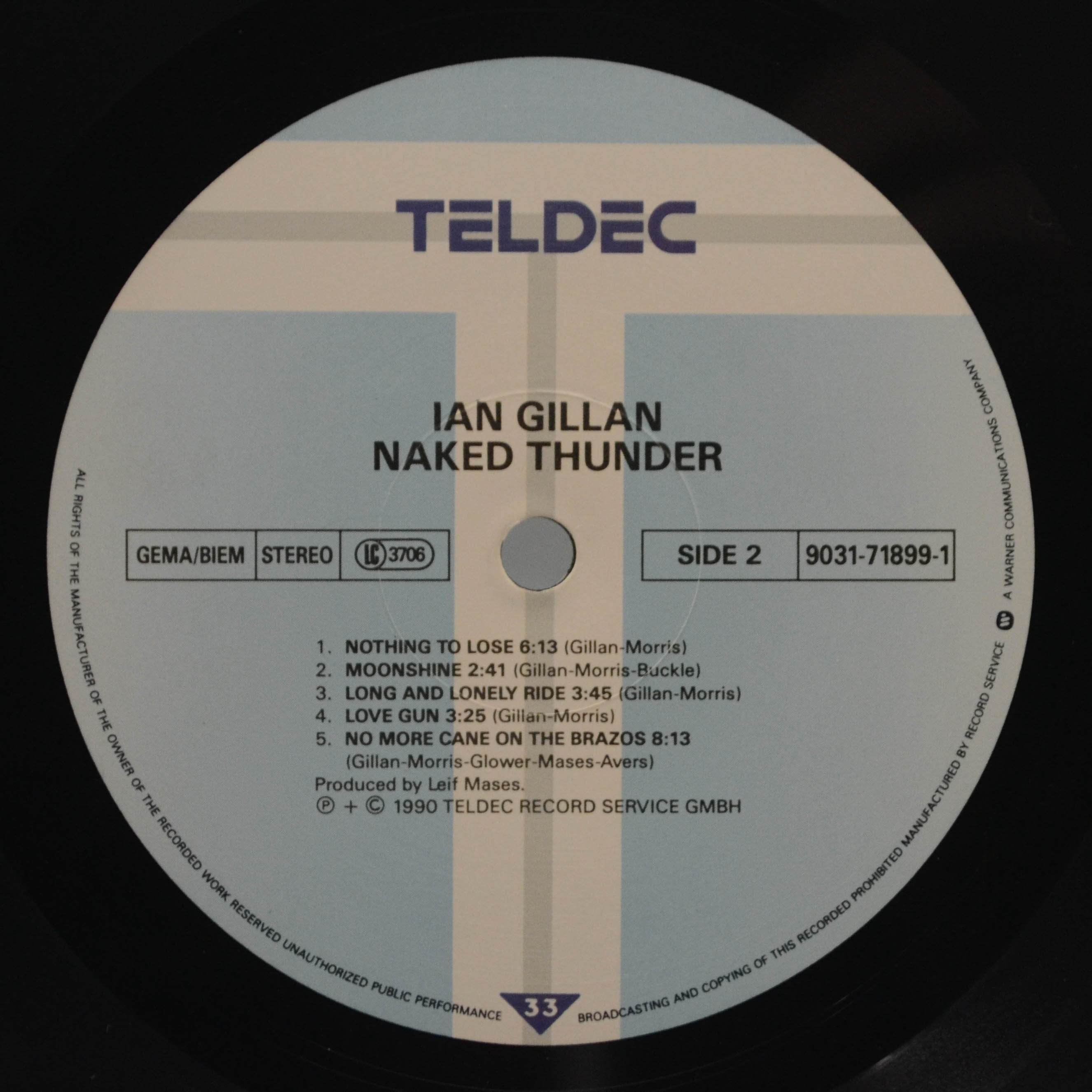 Ian Gillan — Naked Thunder, 1990