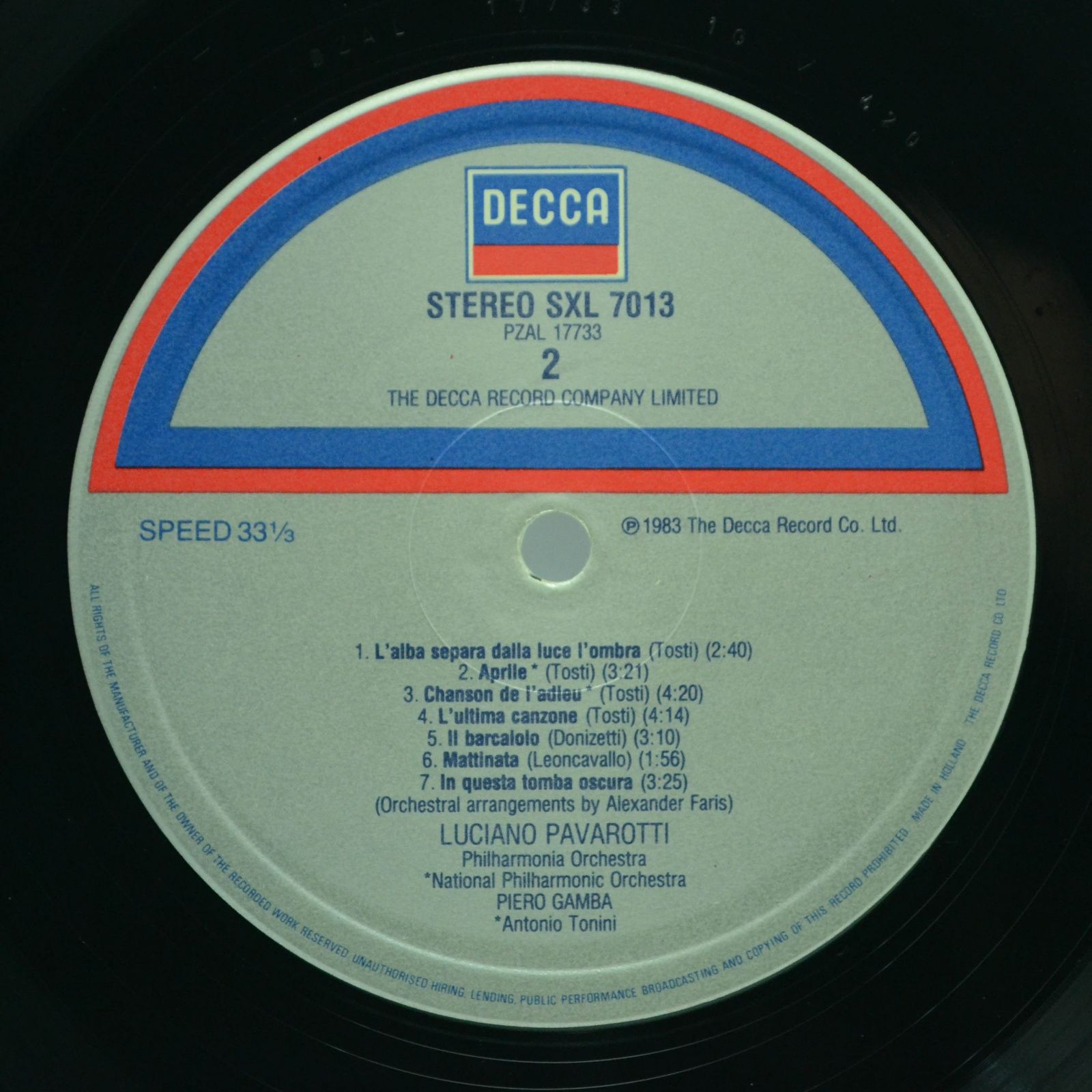 Luciano Pavarotti — Mattinata (booklet), 1983