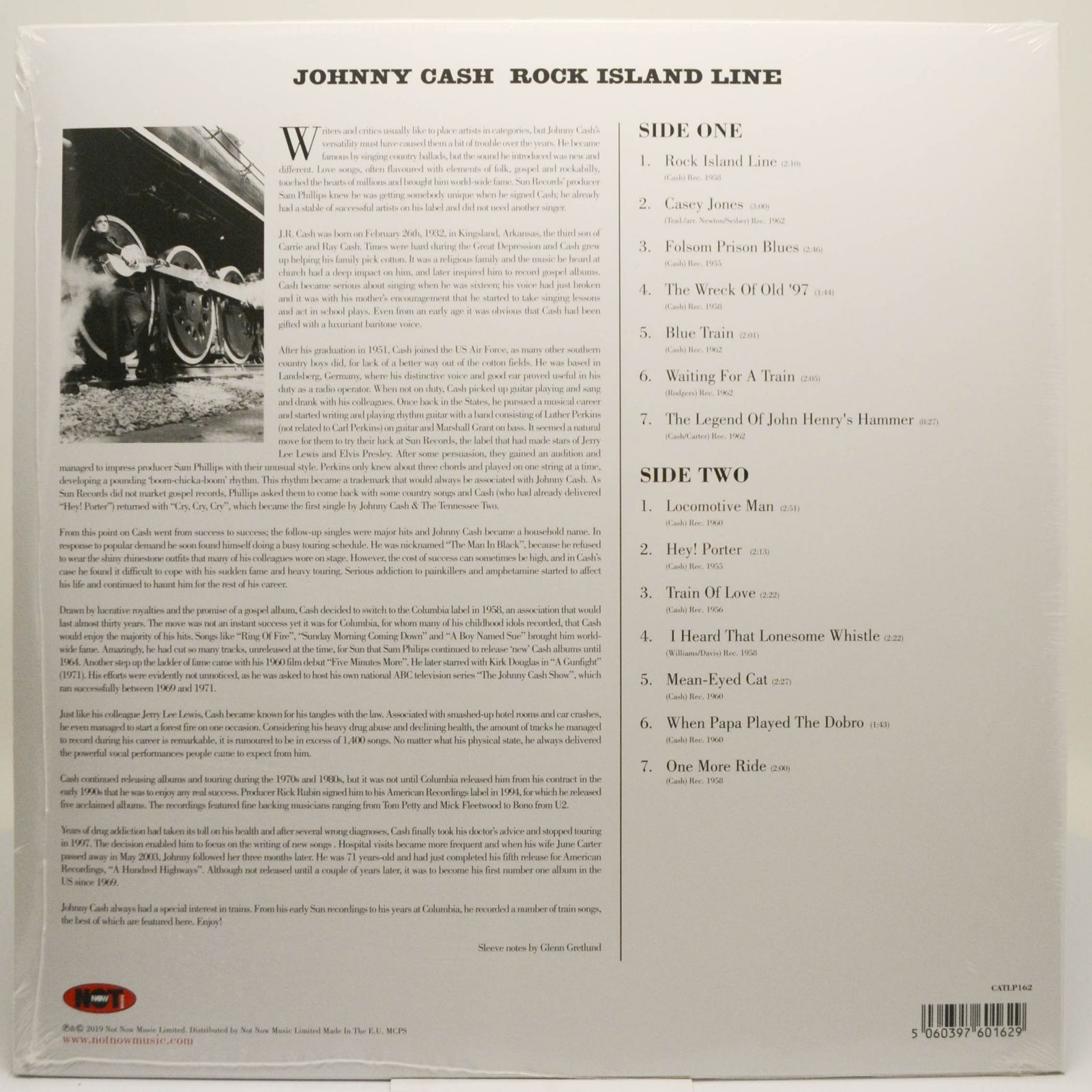Виниловая пластинка Johnny Cash — Rock Island Line, 2019