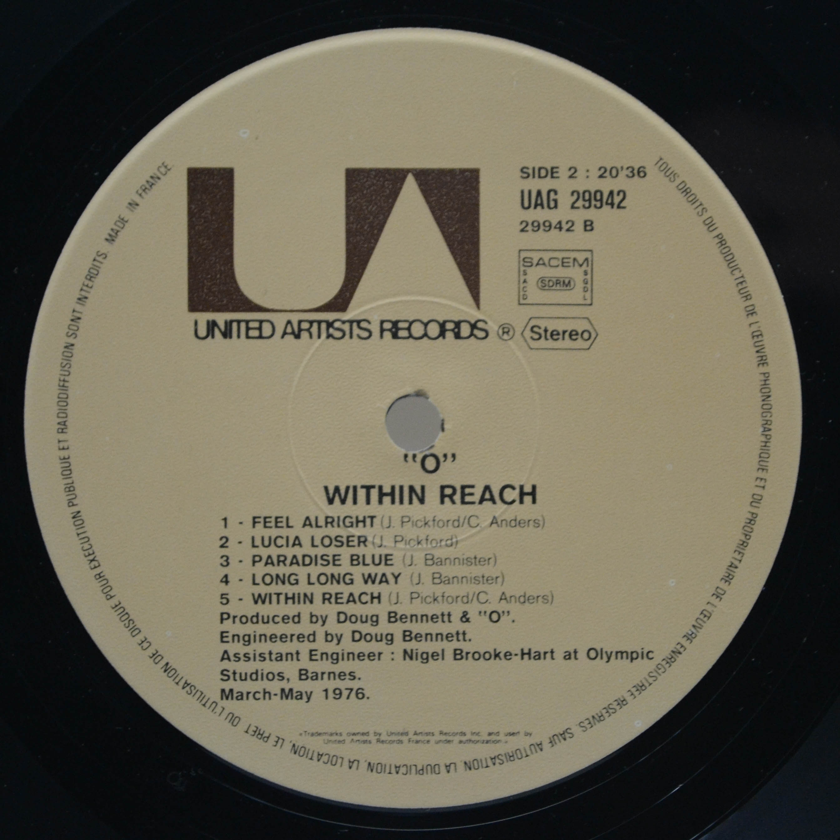 "O" — Within Reach, 1976