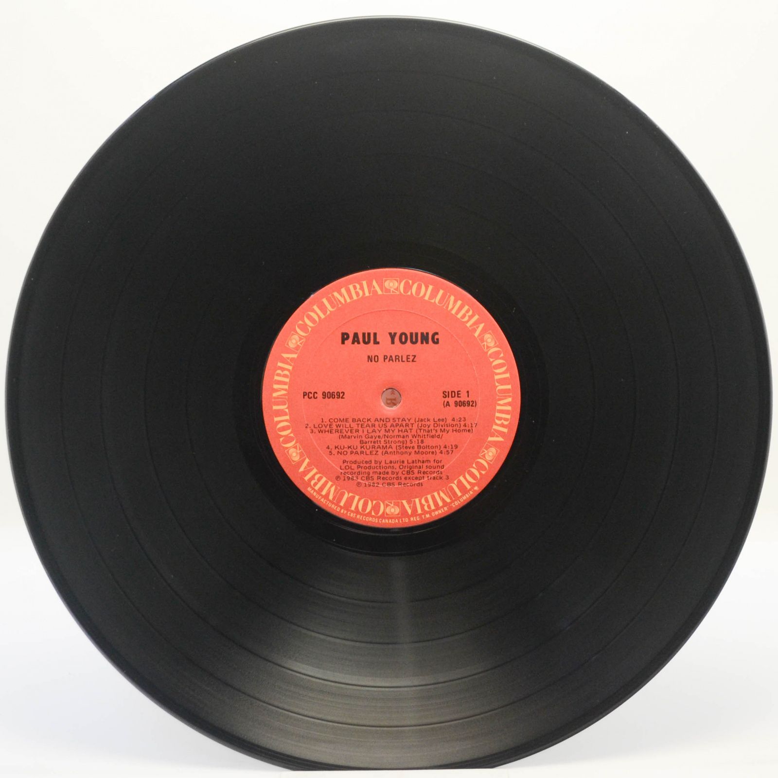 Виниловая пластинка Paul Young — No Parlez, 1983