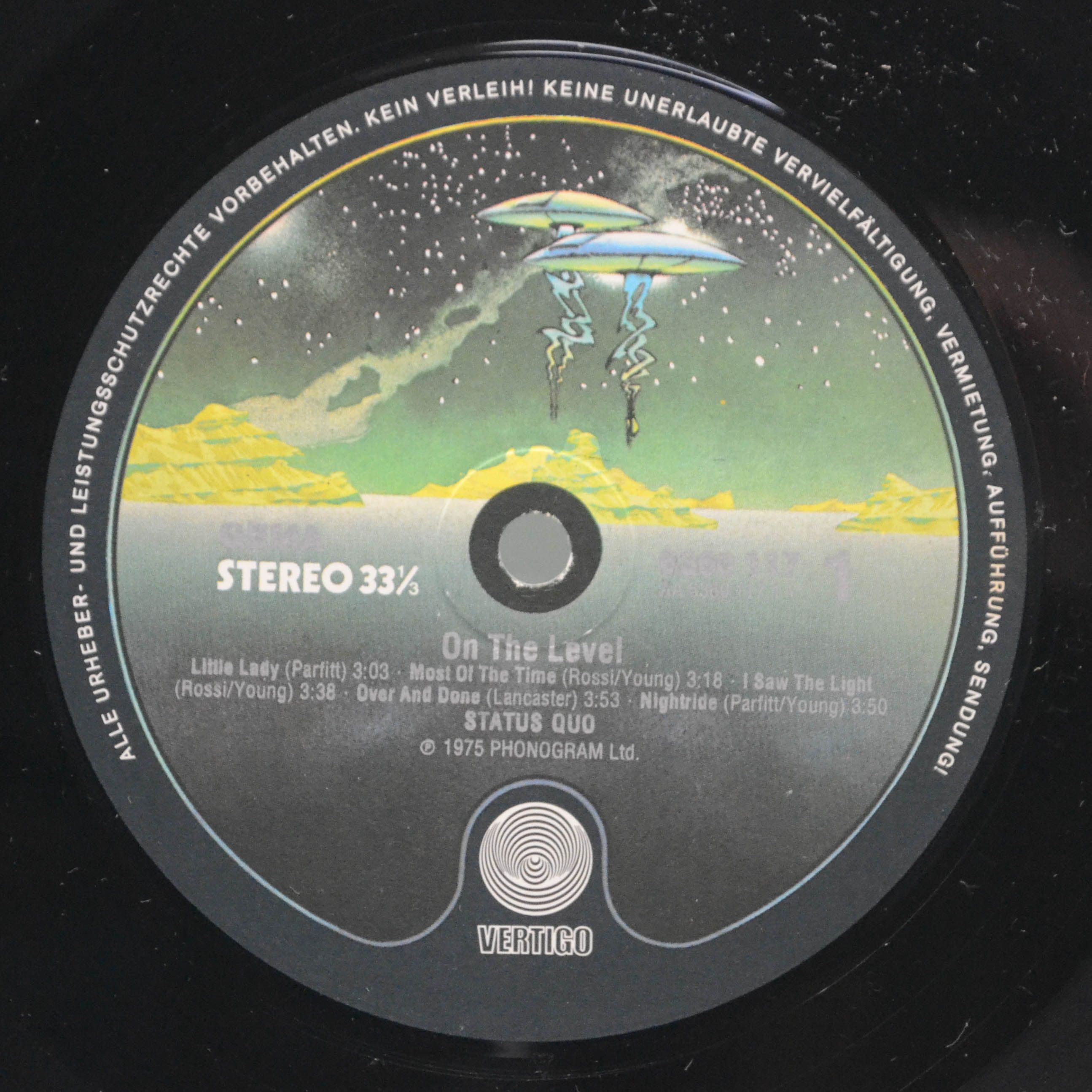 Виниловая пластинка Status Quo — On The Level, 1975