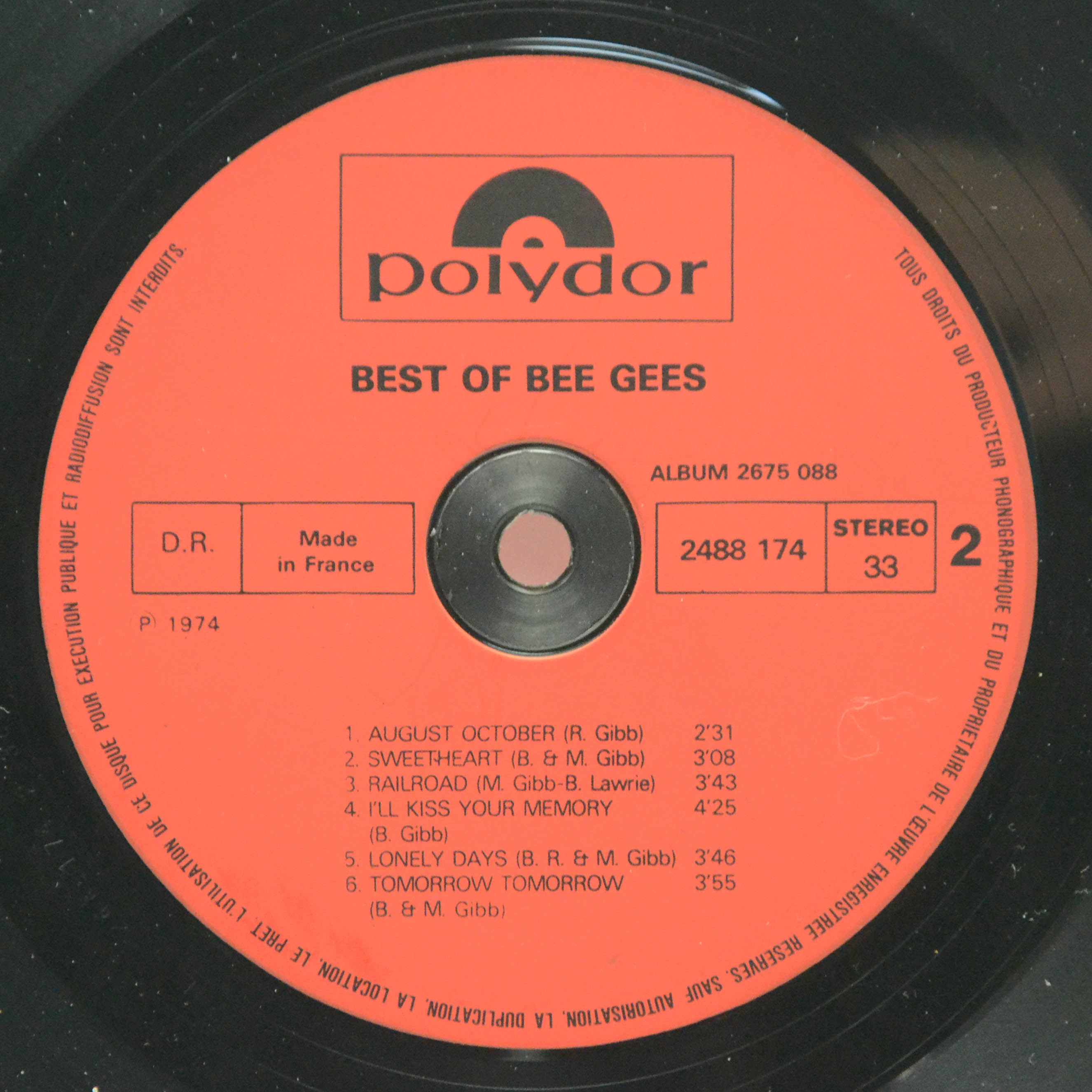 Bee Gees — Best Of Bee Gees (2LP), 1975