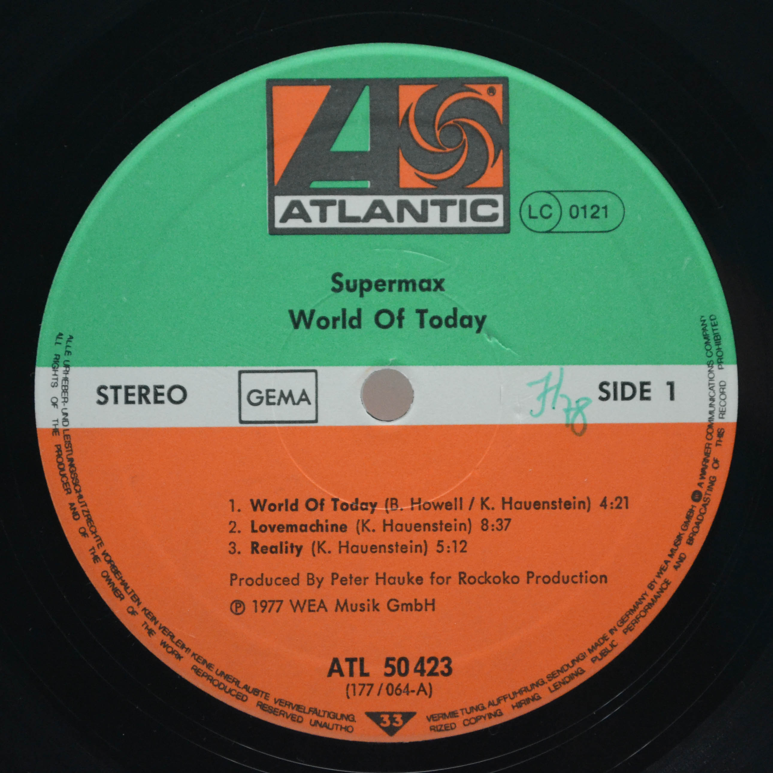 Supermax — World Of Today, 1977