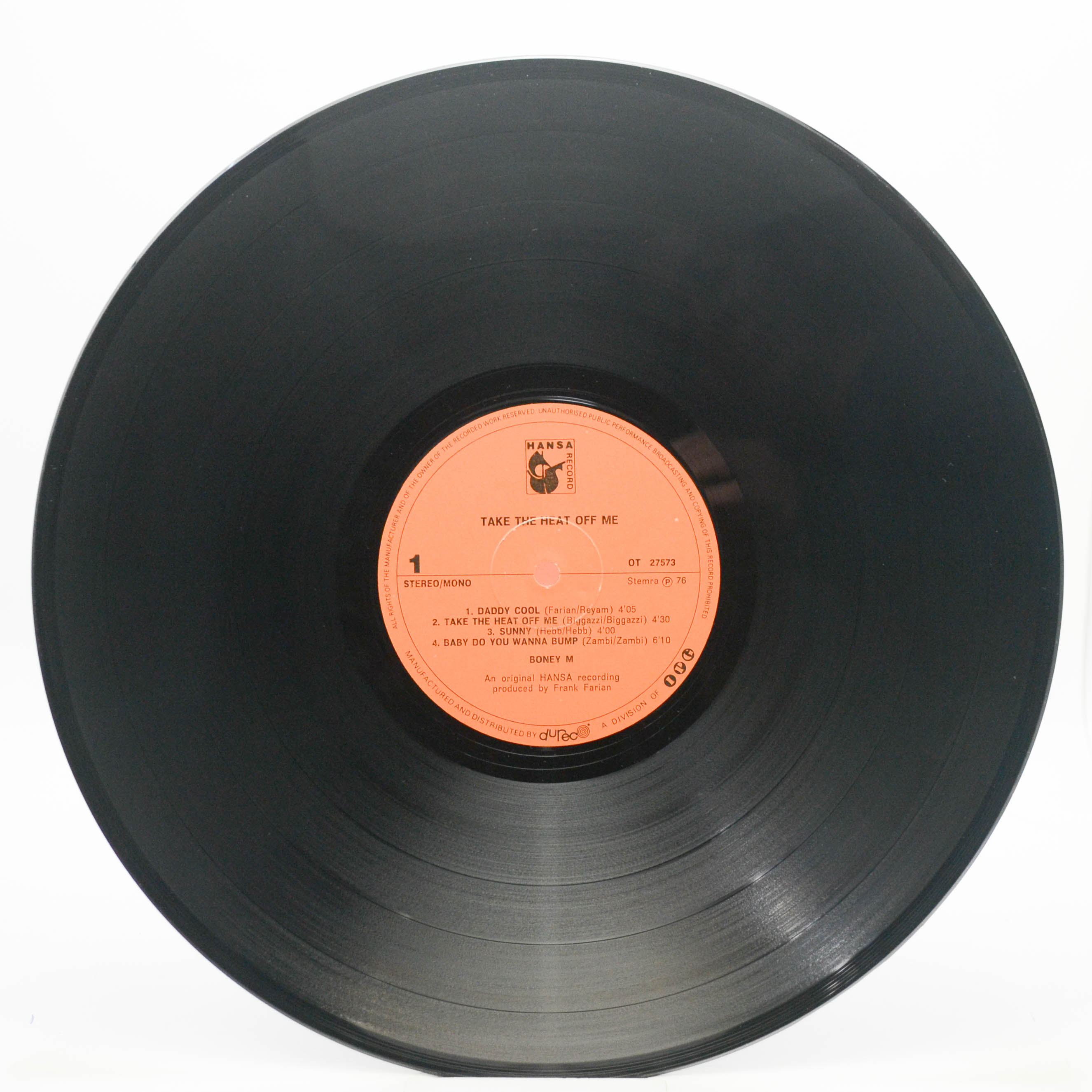 Boney M. — Take The Heat Off Me, 1976