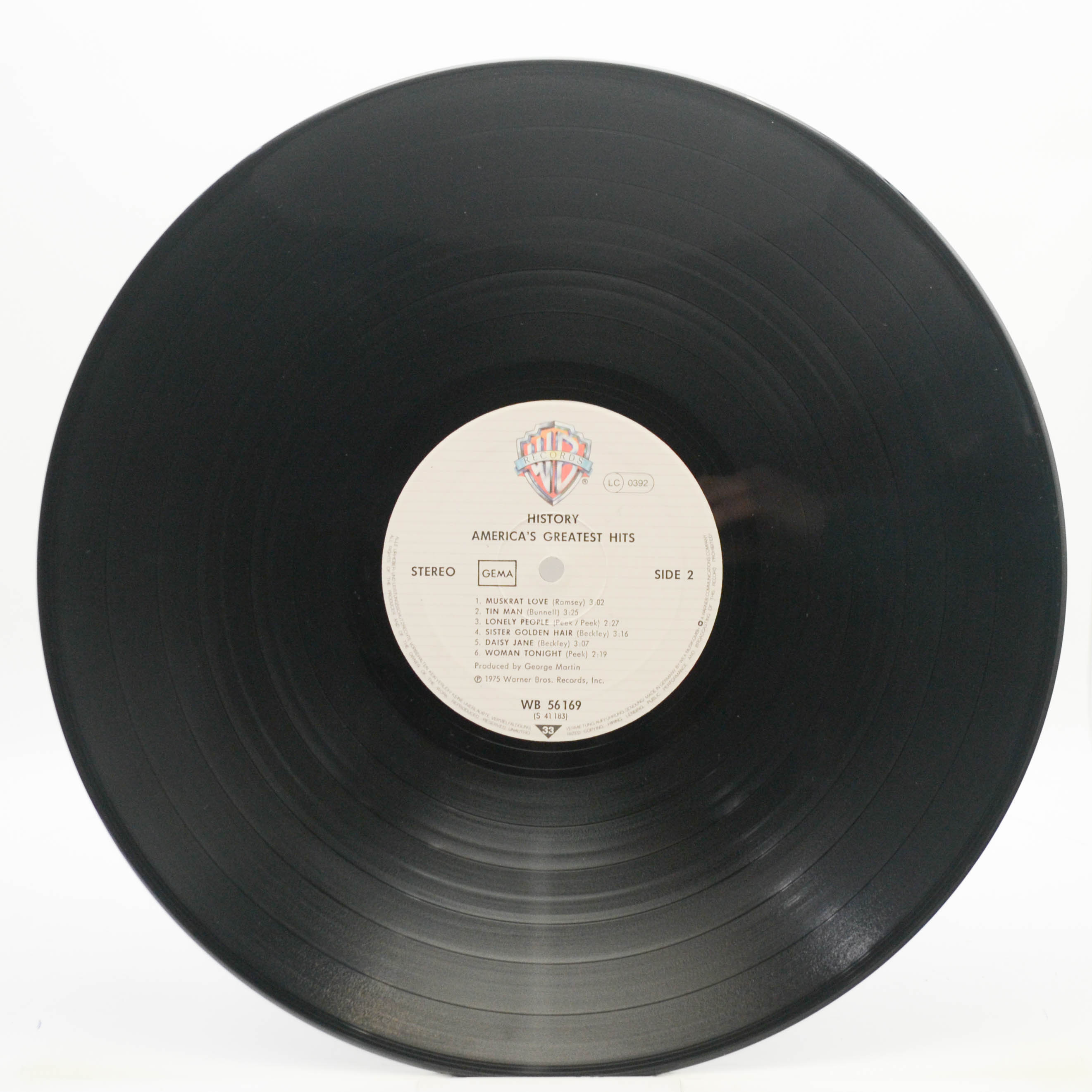 Виниловая пластинка America — History · America's Greatest Hits, 1975