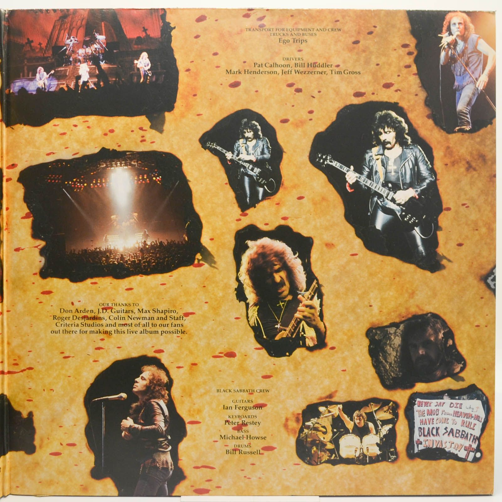Black Sabbath — Live Evil (2LP), 1983