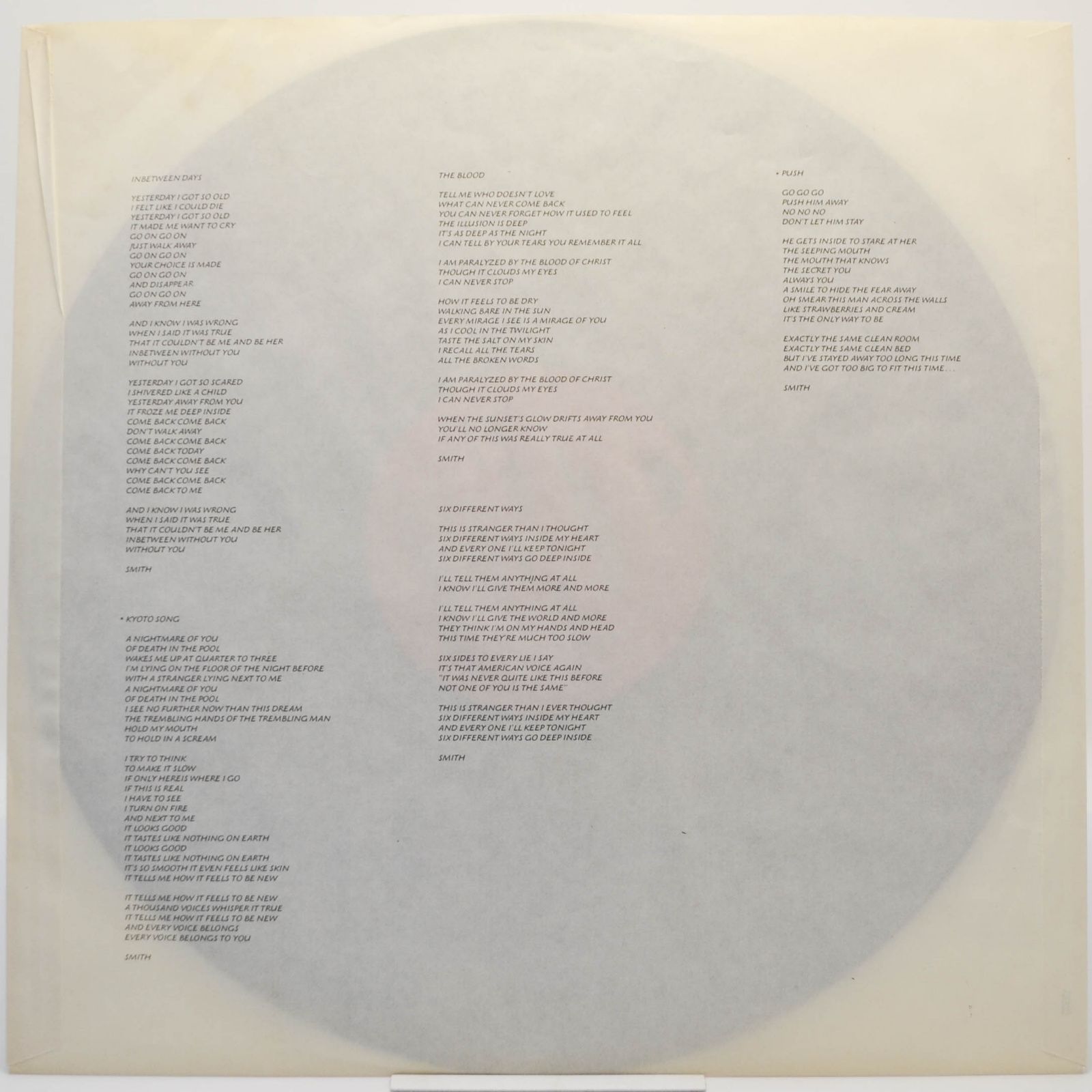 Cure — The Head On The Door, 1985