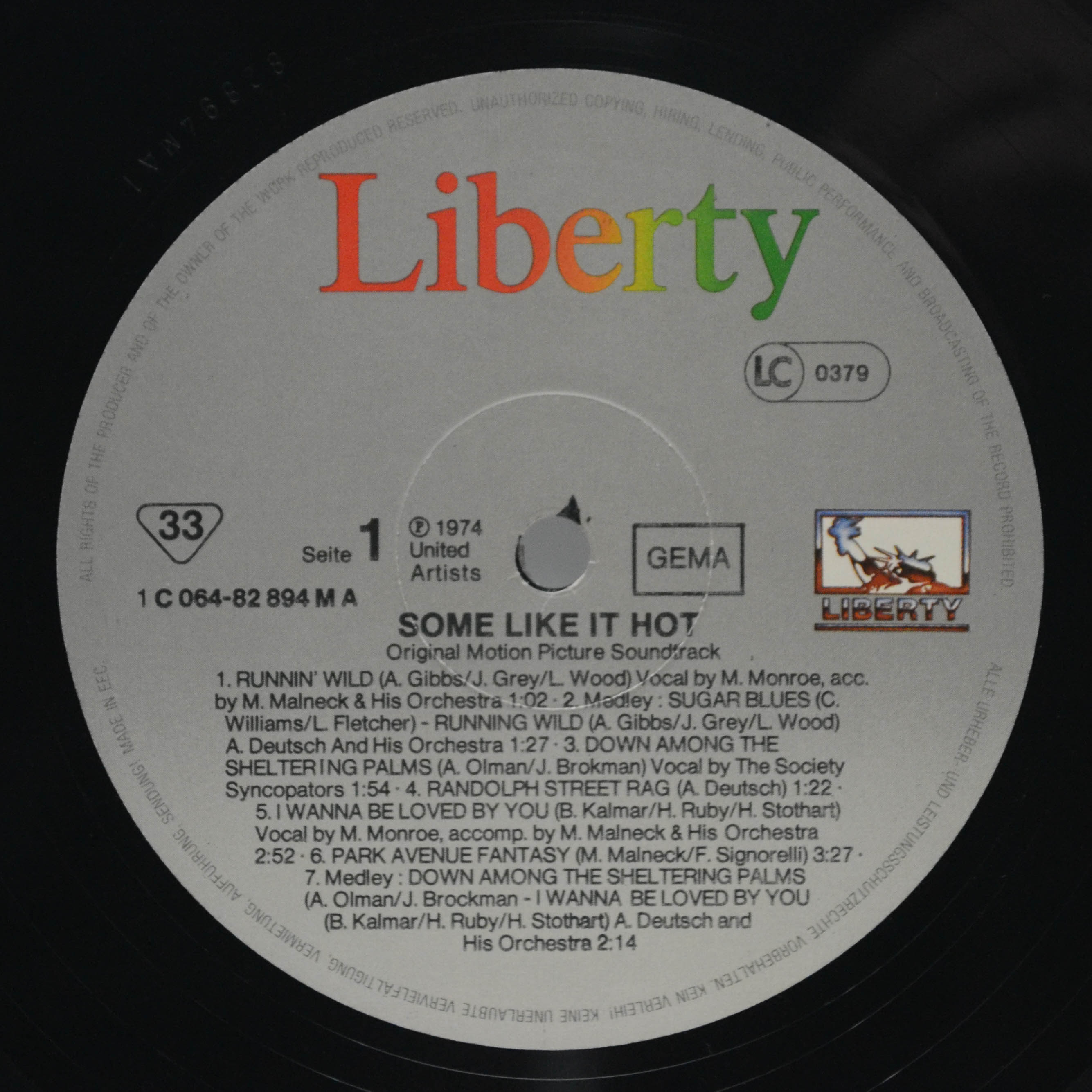 Виниловая пластинка Various — Some Like It Hot, 1959