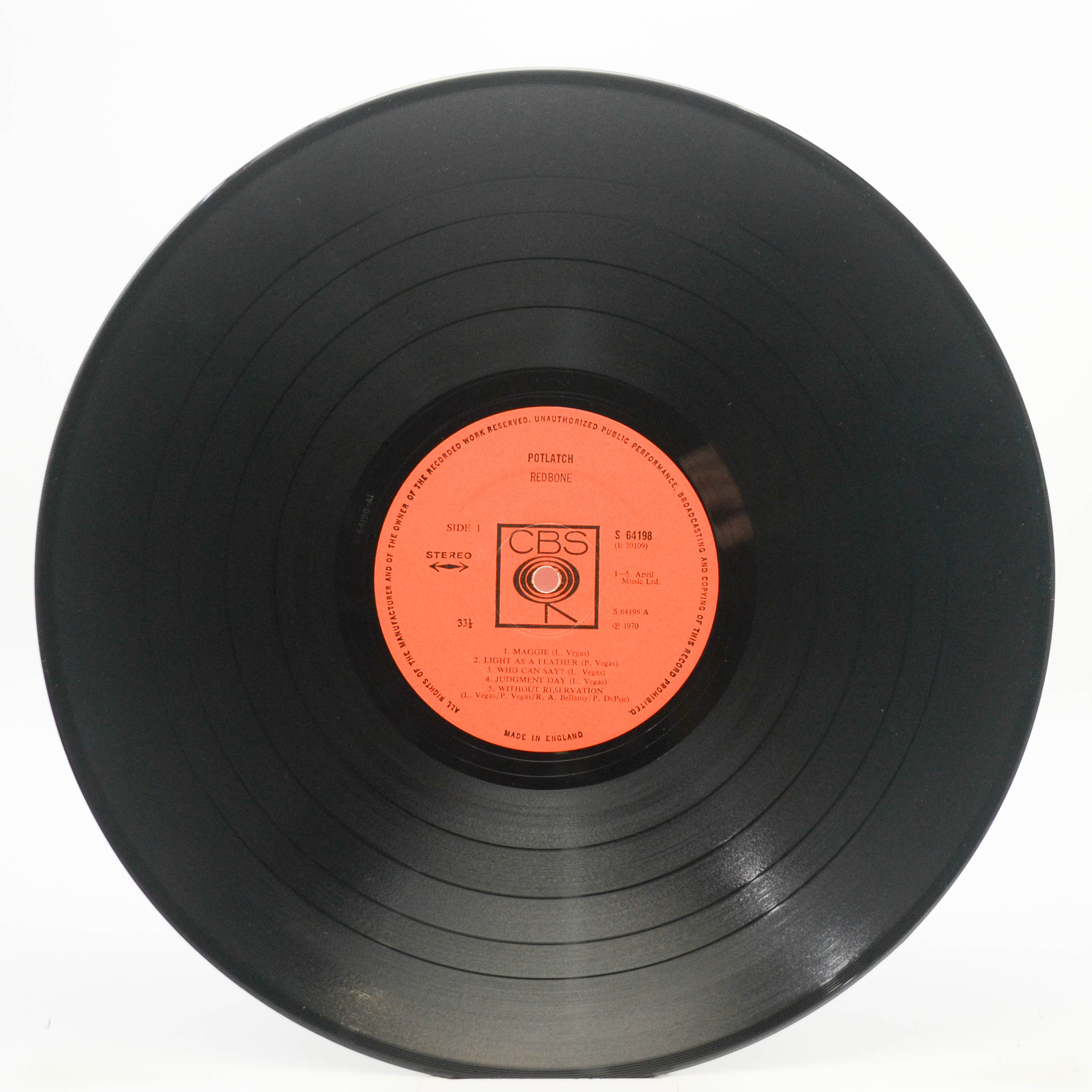 Виниловая пластинка Redbone — Potlatch (UK), 1970