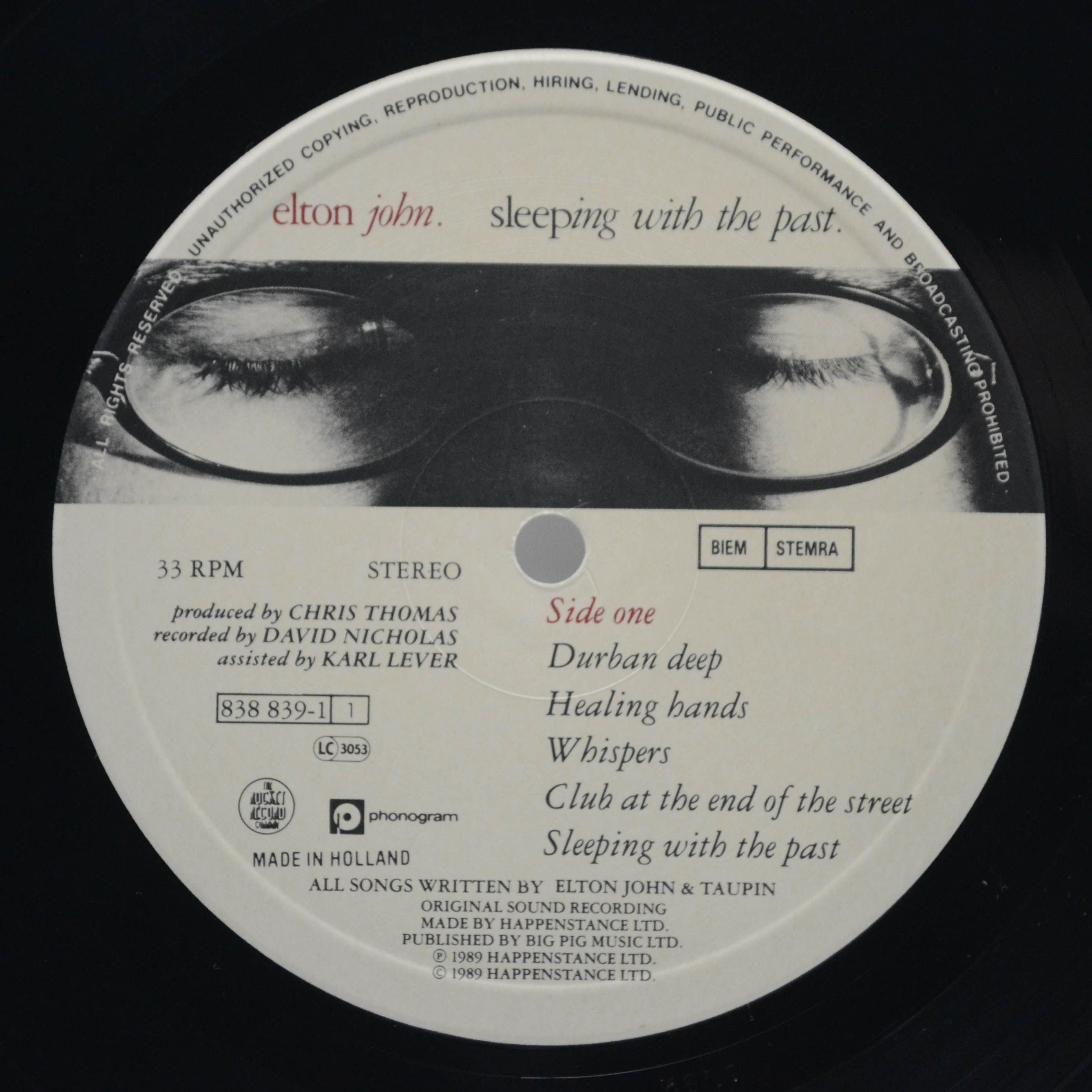 Elton John — Sleeping With The Past, 1989