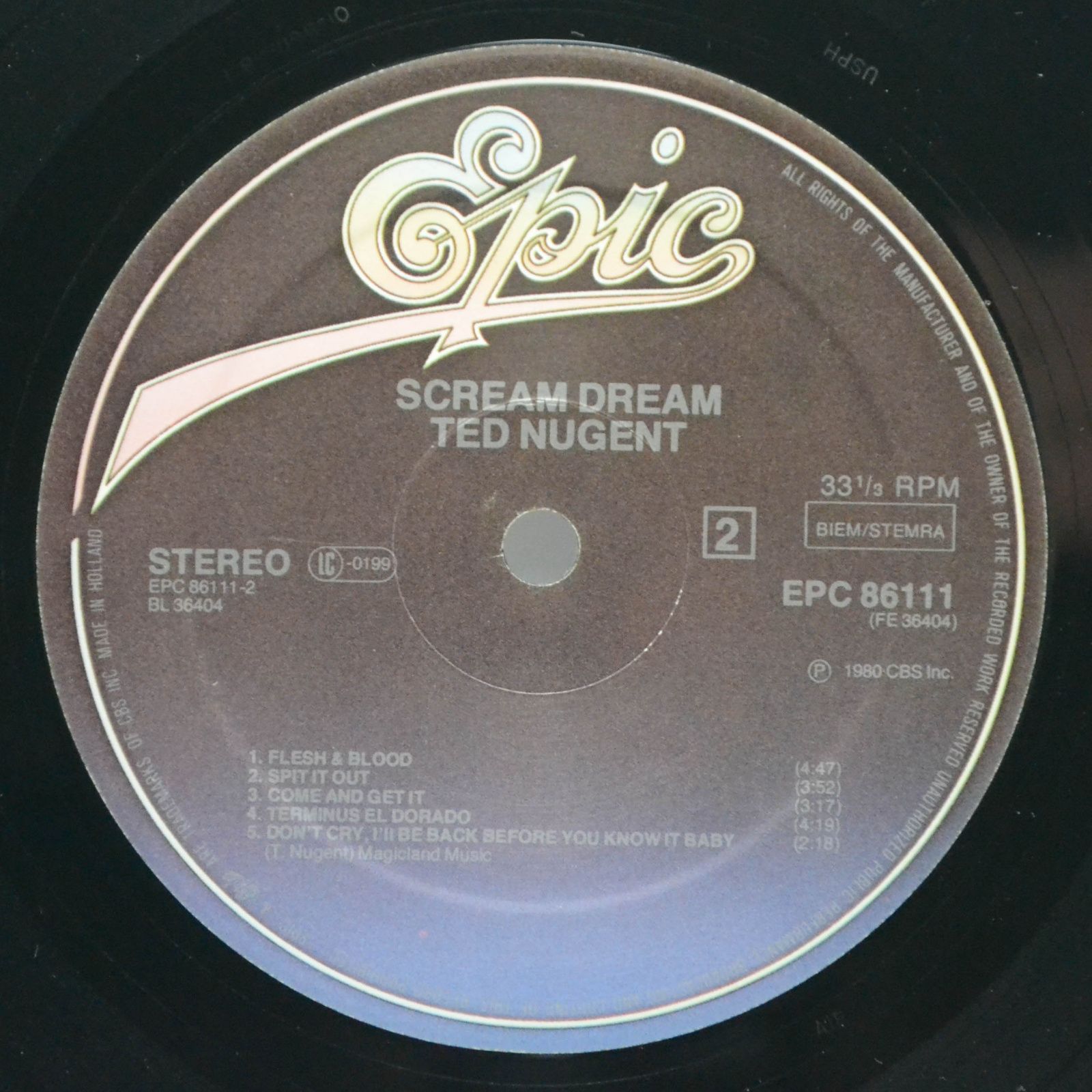 Ted Nugent — Scream Dream, 1980
