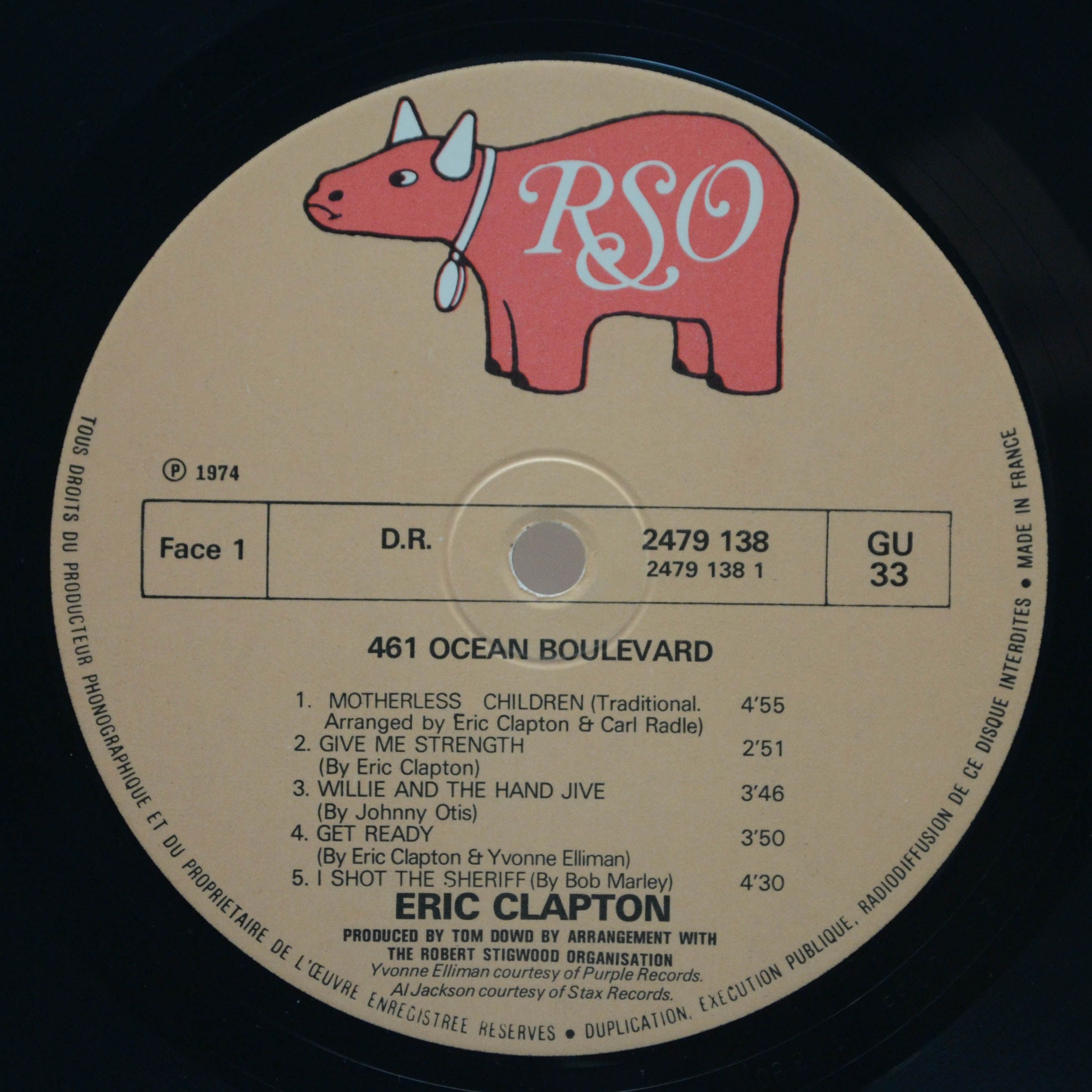 Eric Clapton — 461 Ocean Boulevard, 1974