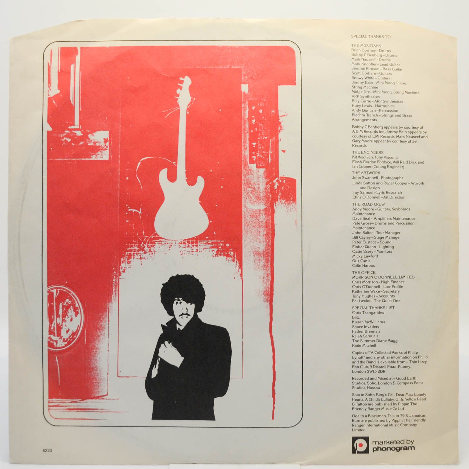 Виниловая пластинка Philip Lynott — Solo In Soho, 1980