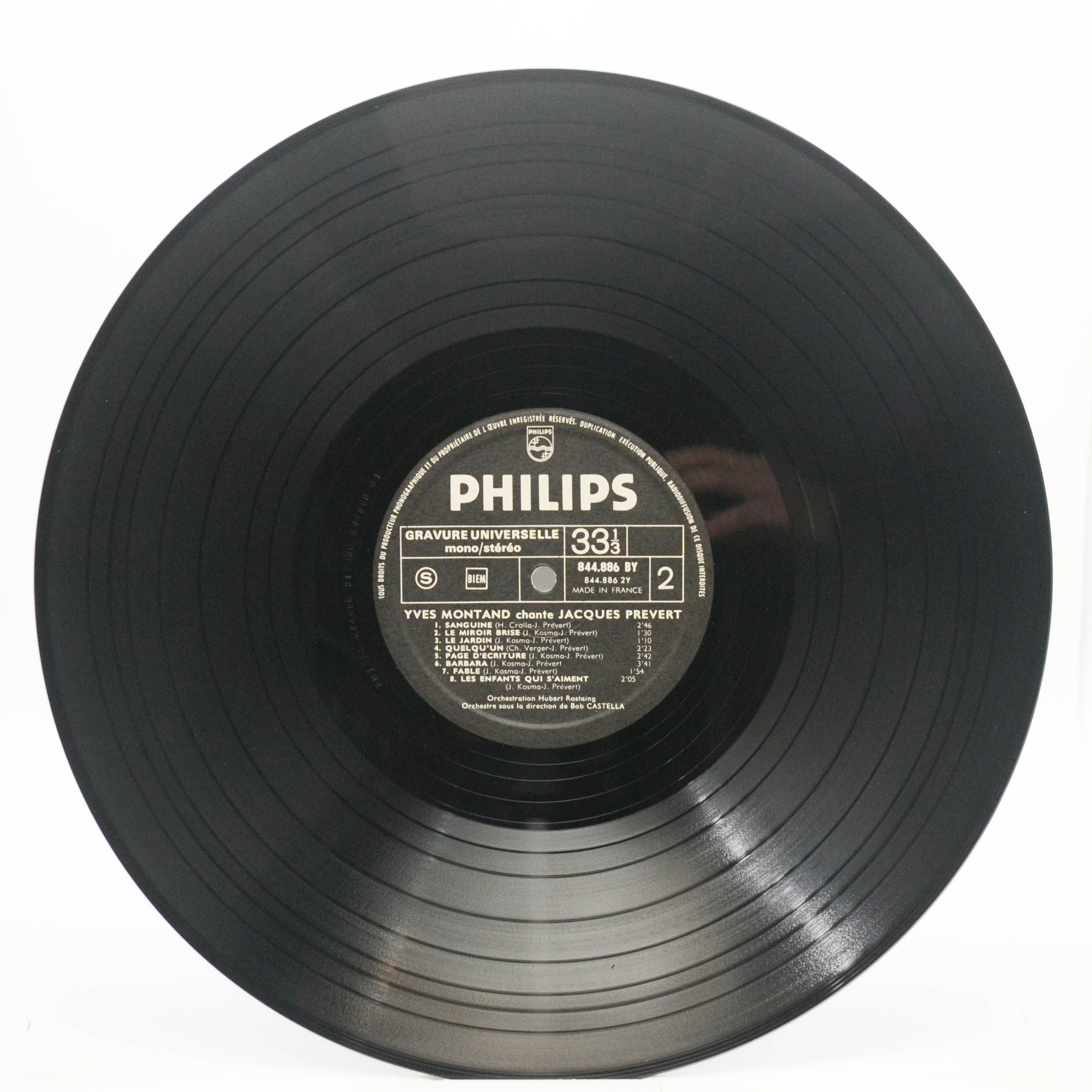 Yves Montand — Montand Chante Prévert (France), 1962