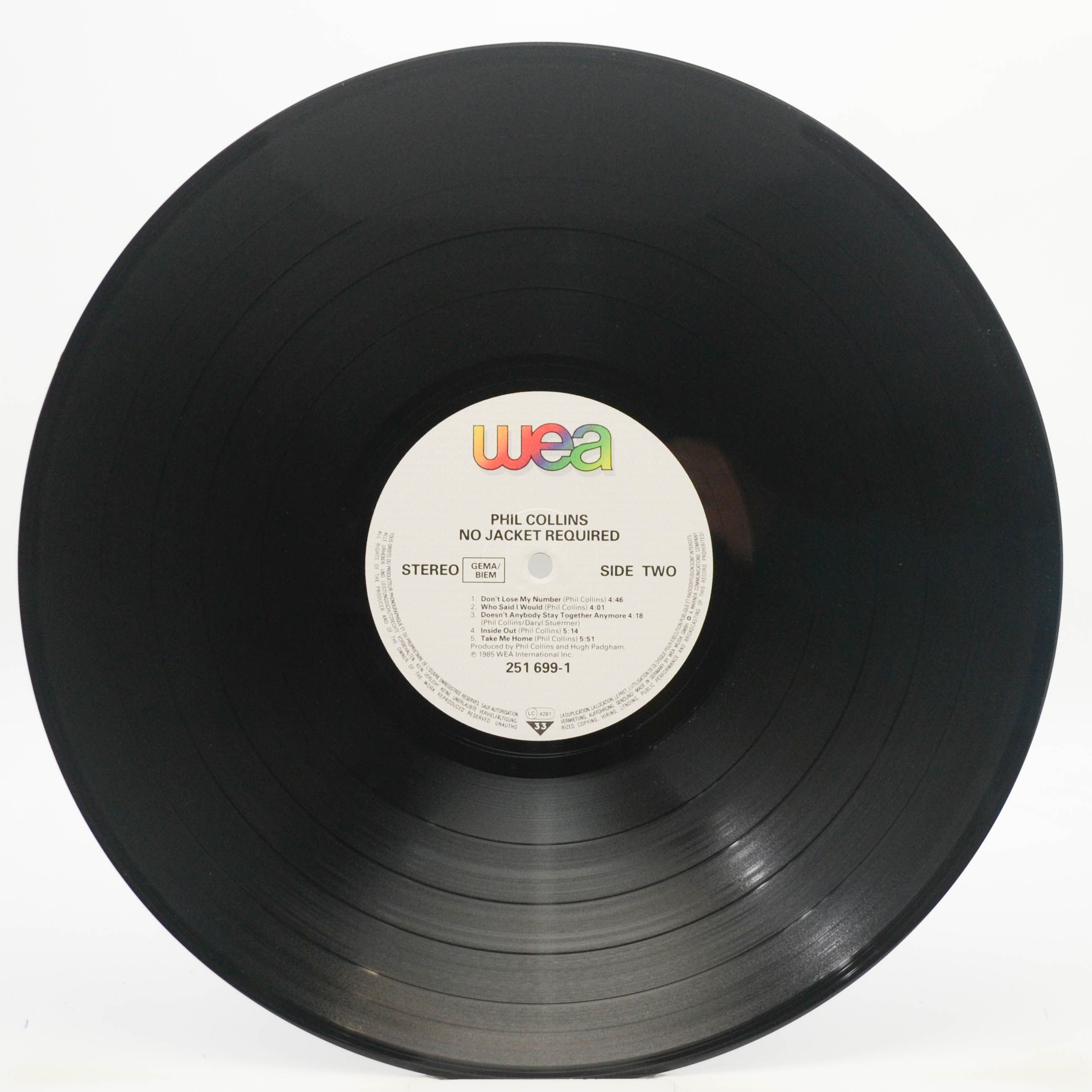 Phil Collins — No Jacket Required, 1985