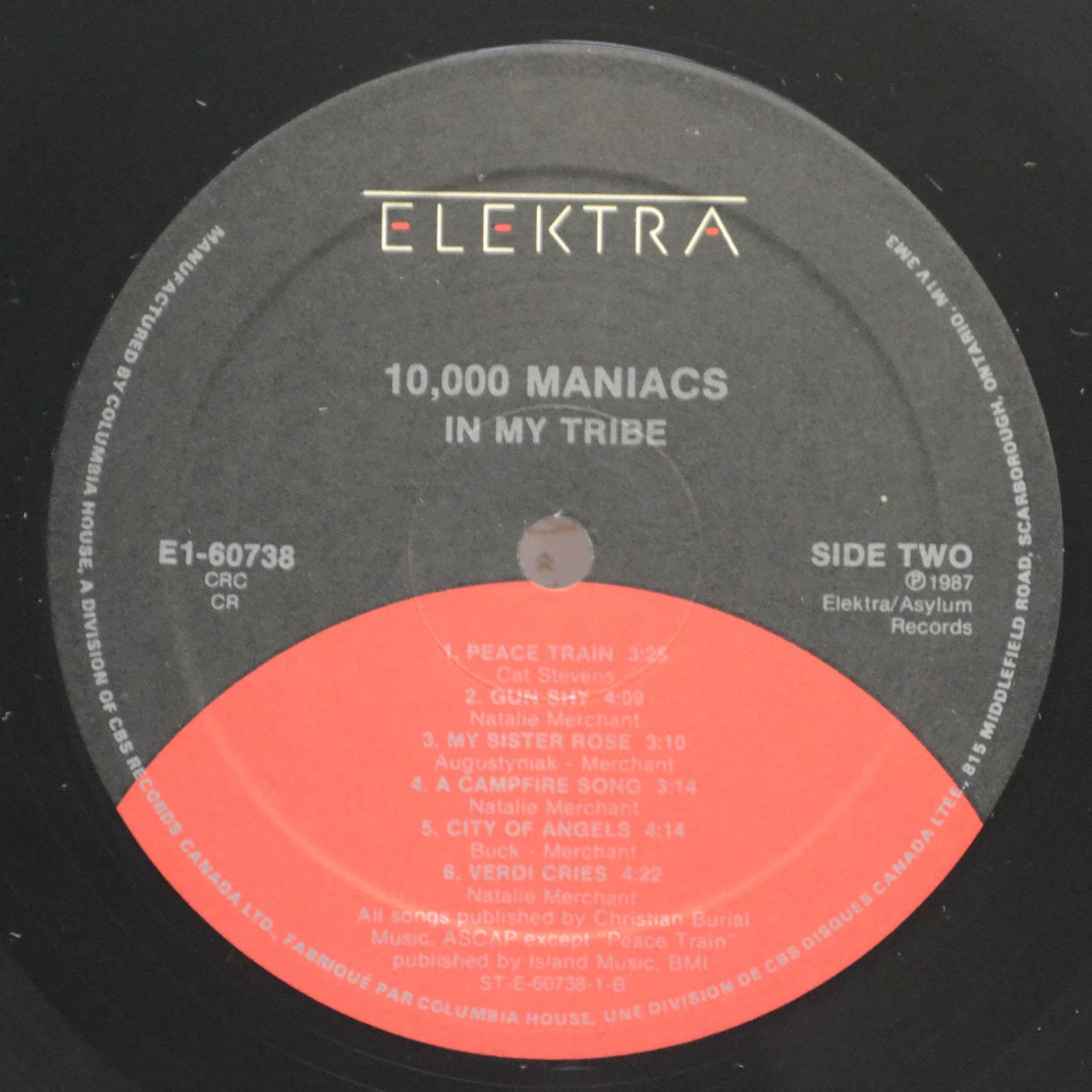 Виниловая пластинка 10,000 Maniacs — In My Tribe, 1987