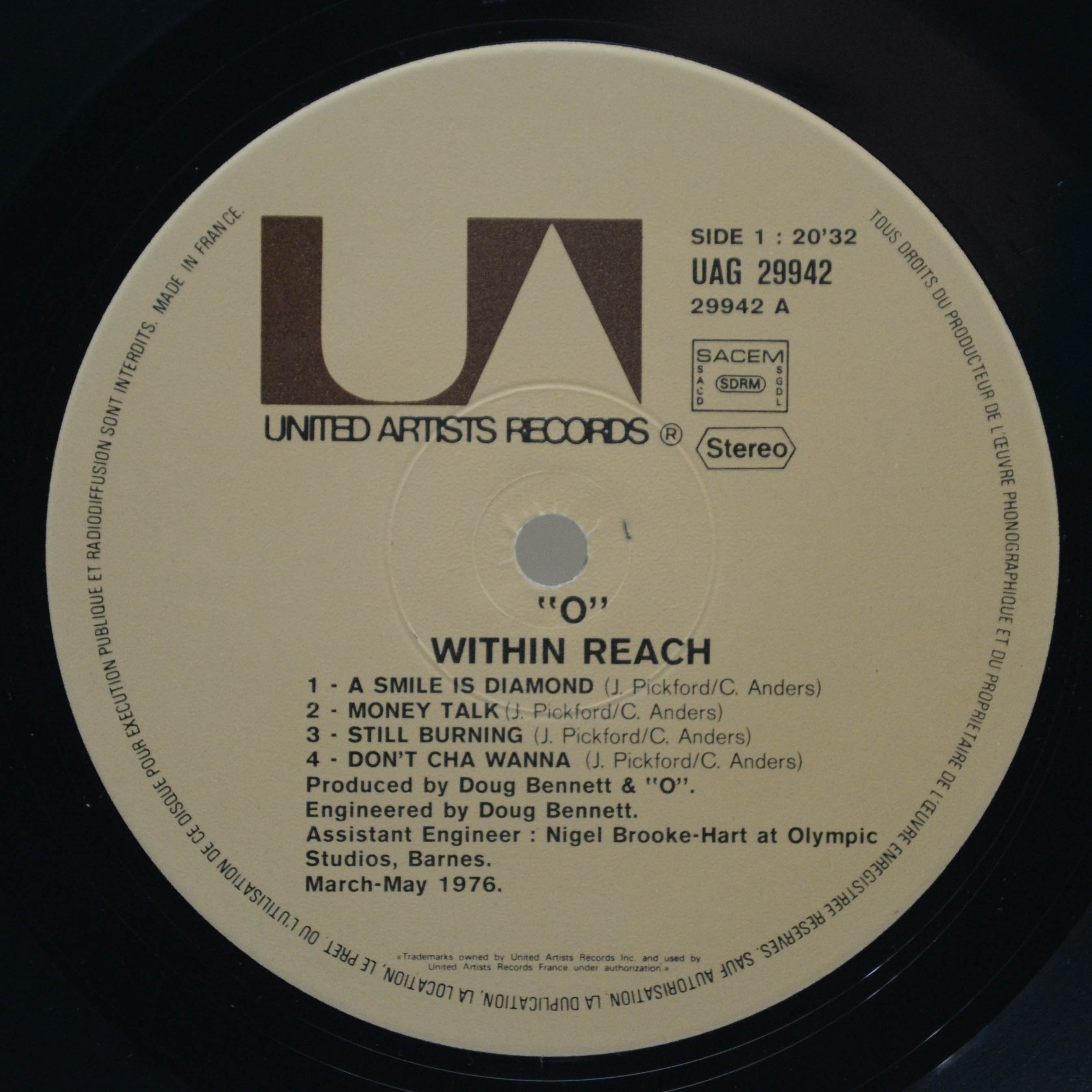 "O" — Within Reach, 1976