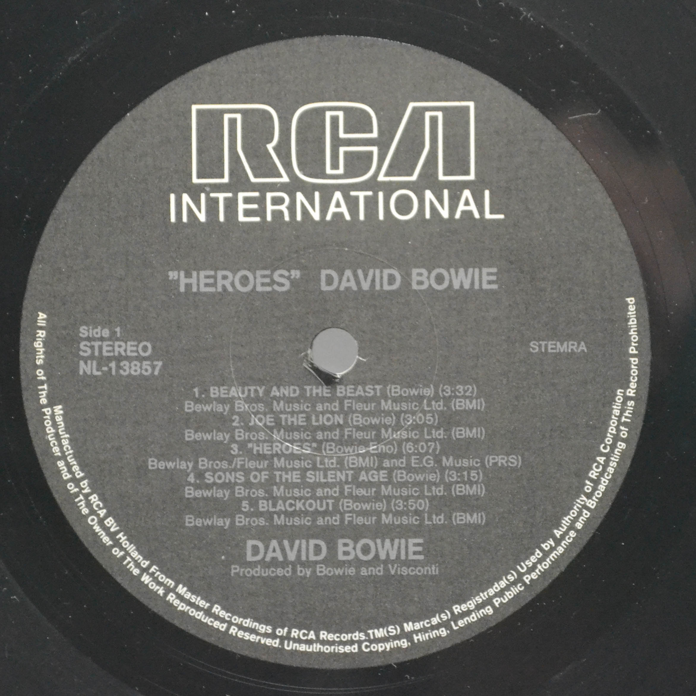 Виниловая пластинка David Bowie — "Heroes", 1980