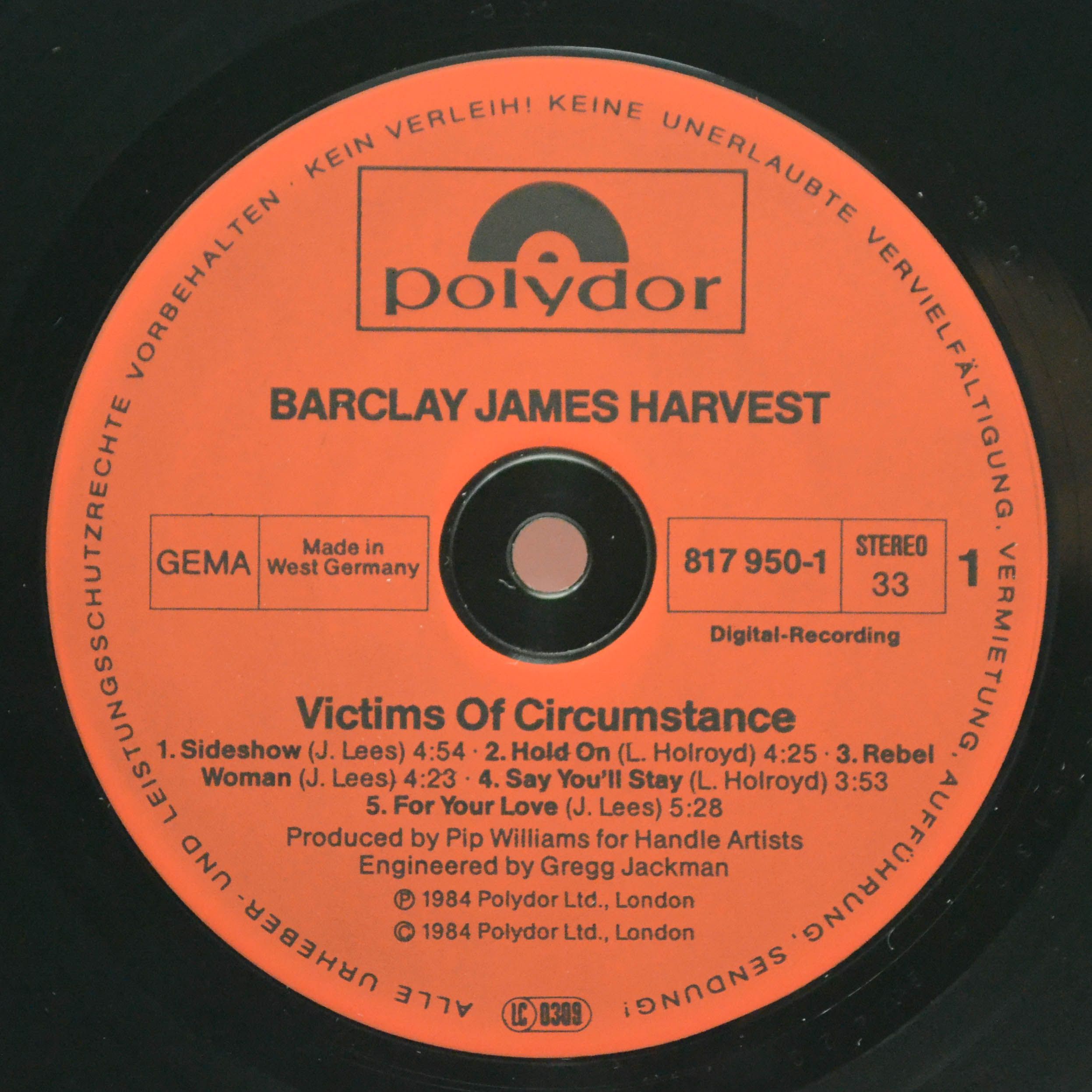 Виниловая пластинка Barclay James Harvest — Victims Of Circumstance, 1984