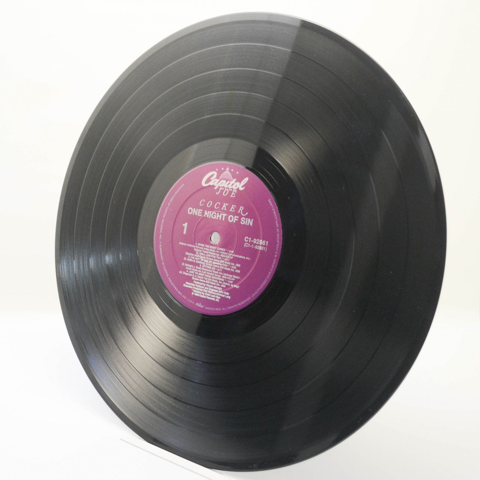 Joe Cocker — One Night Of Sin (USA), 1989