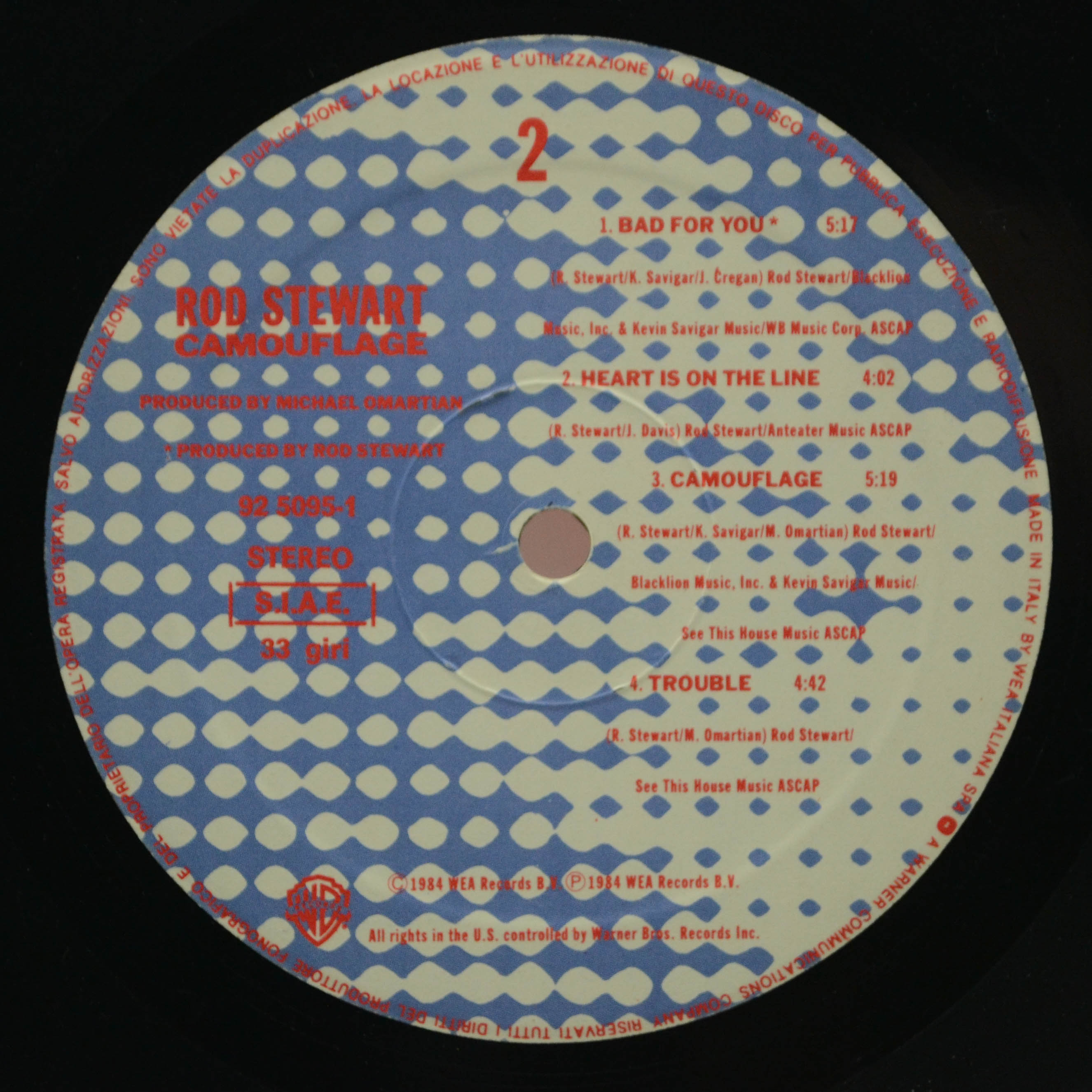 Rod Stewart — Camouflage, 1984