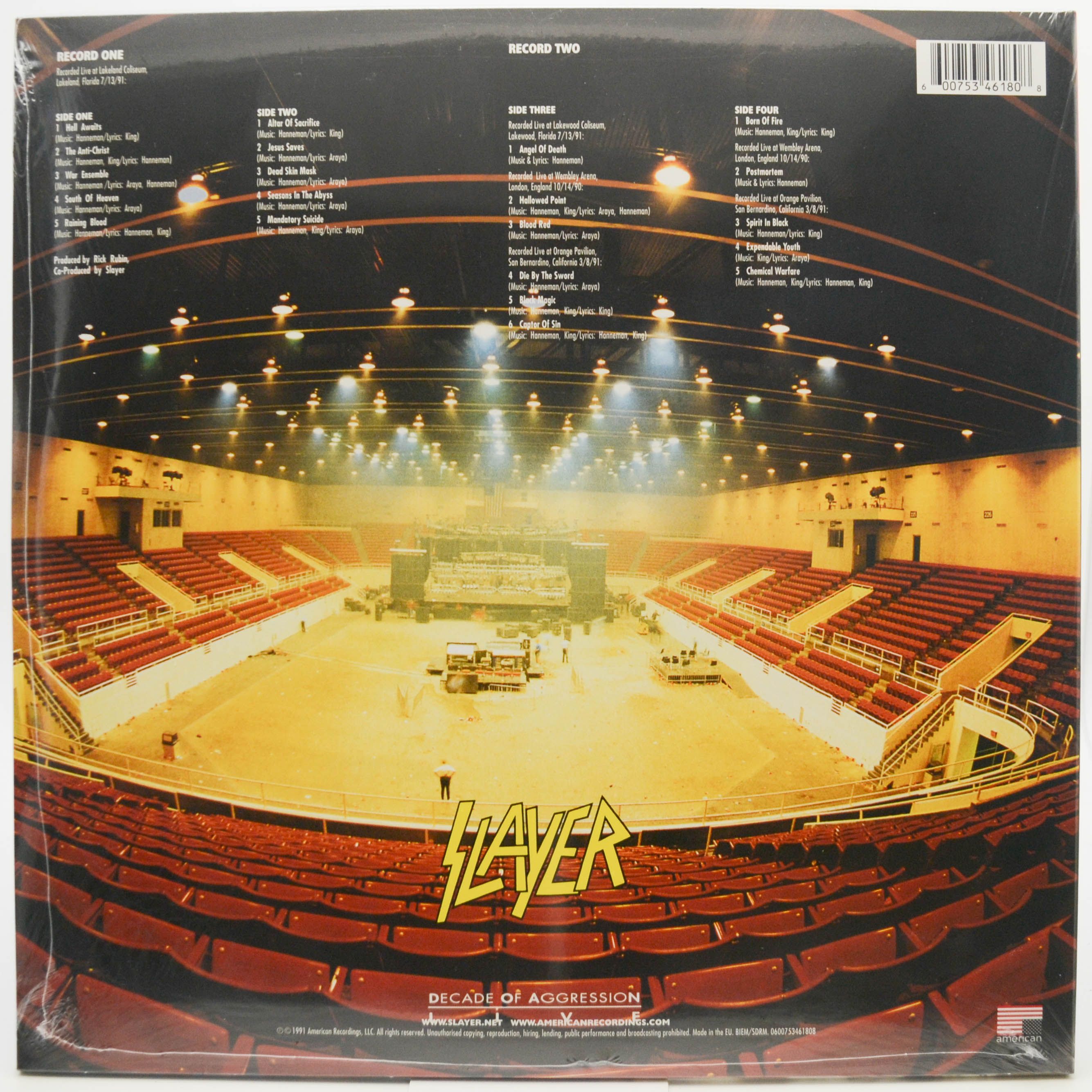 Slayer — Decade Of Aggression Live (2LP), 1991