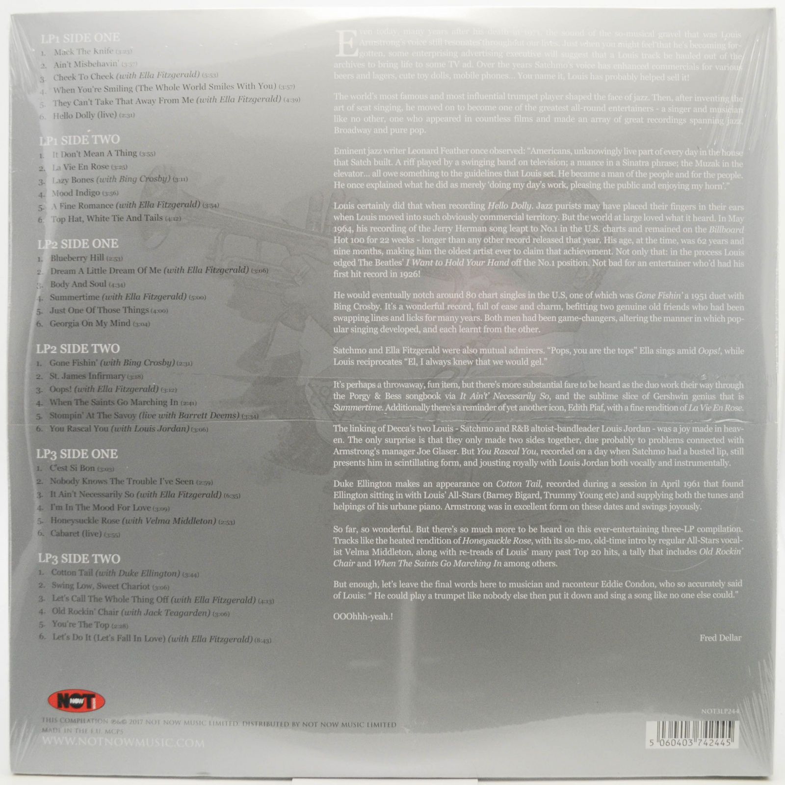 Louis Armstrong — The Platinum Collection (3LP), 2017