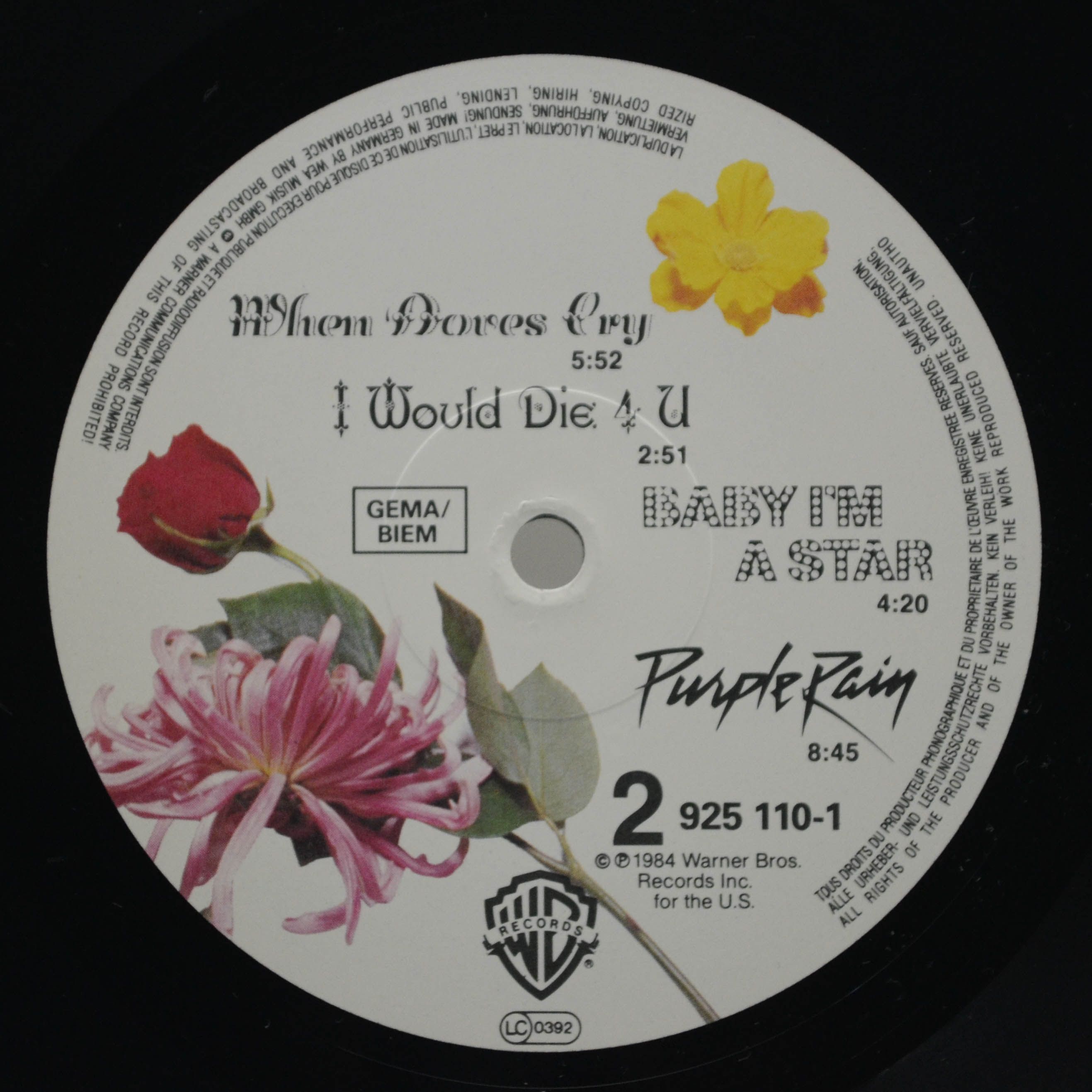 Виниловая пластинка Prince And The Revolution — Purple Rain, 1984
