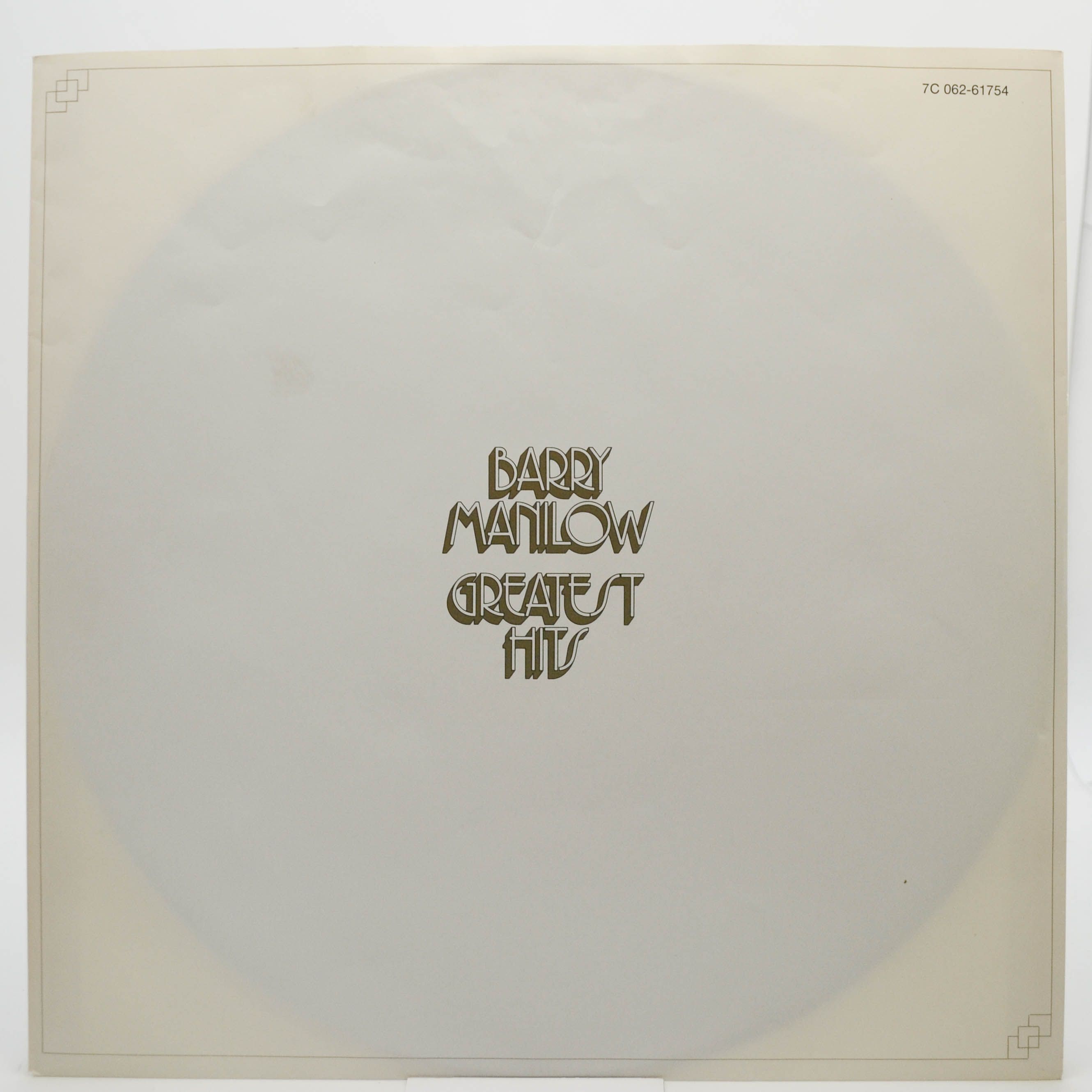 Виниловая пластинка Barry Manilow — Greatest Hits, 1978