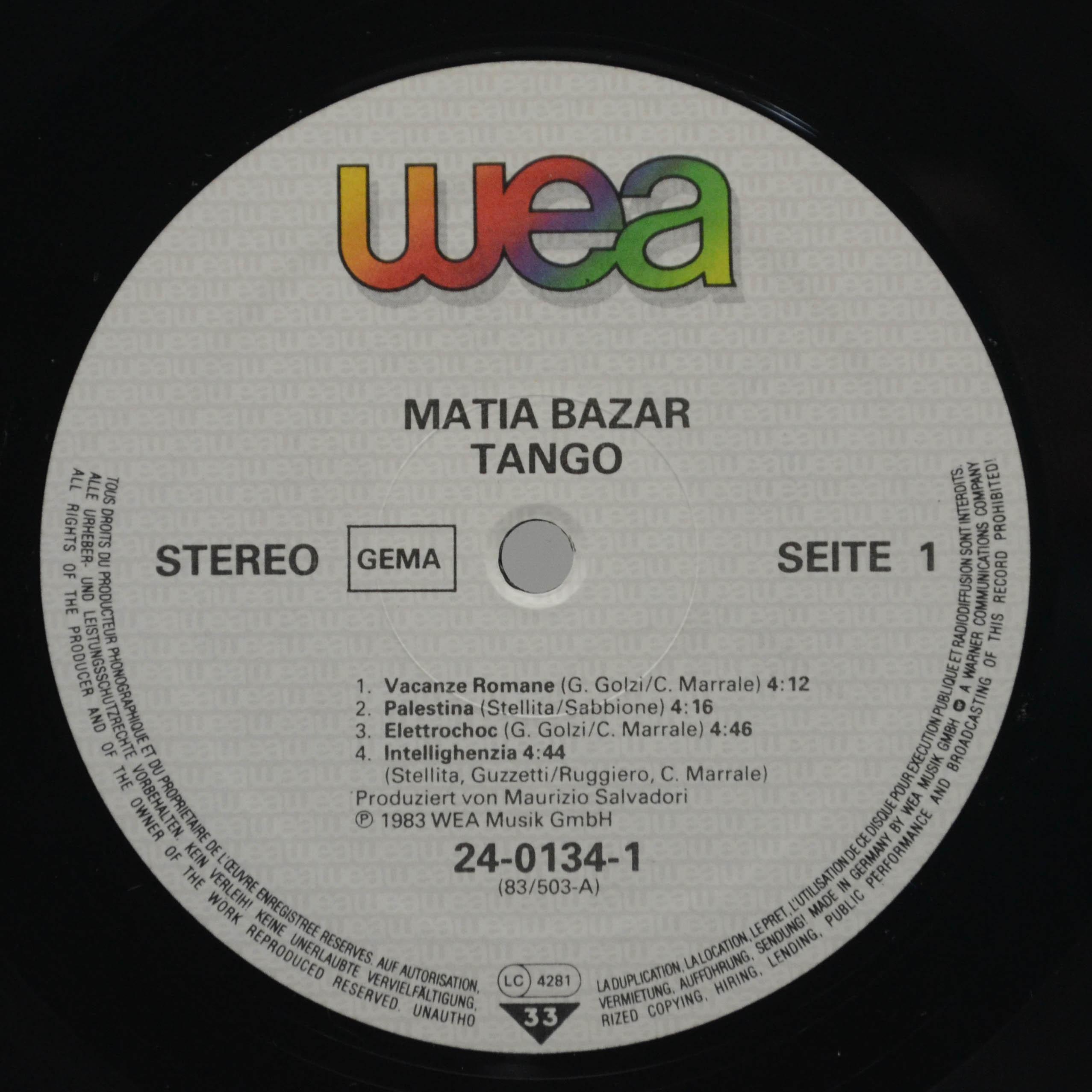 Matia Bazar — Tango, 1983