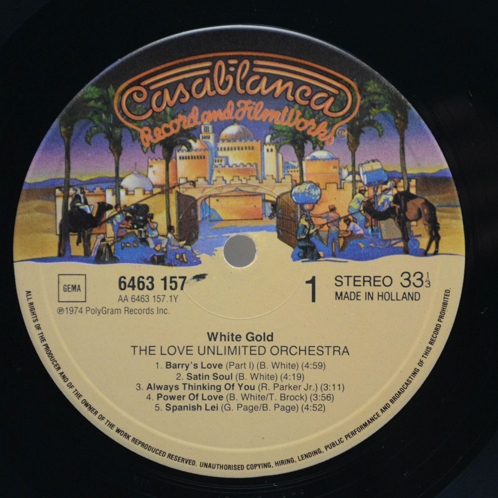 Love Unlimited Orchestra — White Gold, 1974