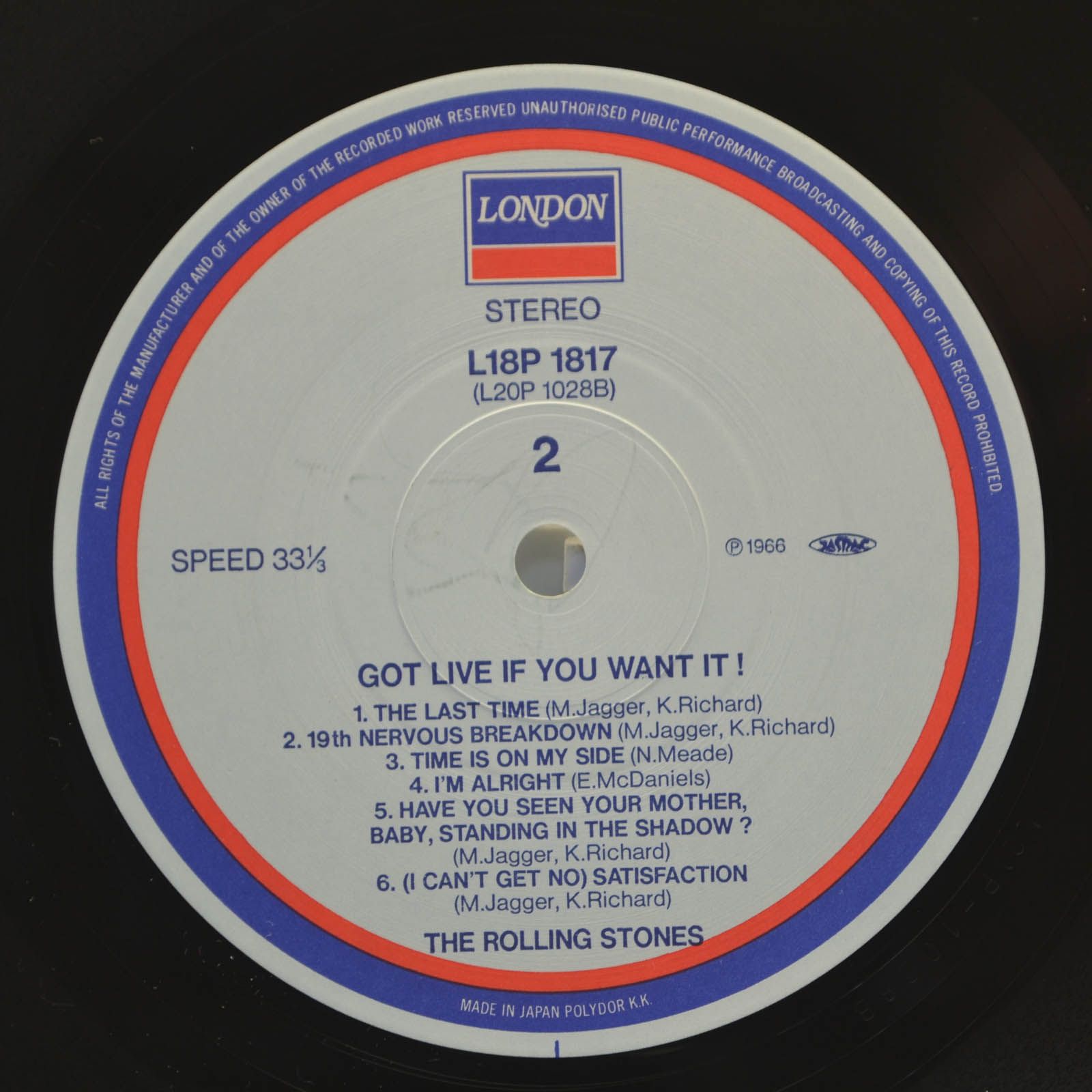 Rolling Stones — Got Live If You Want It!, 1966