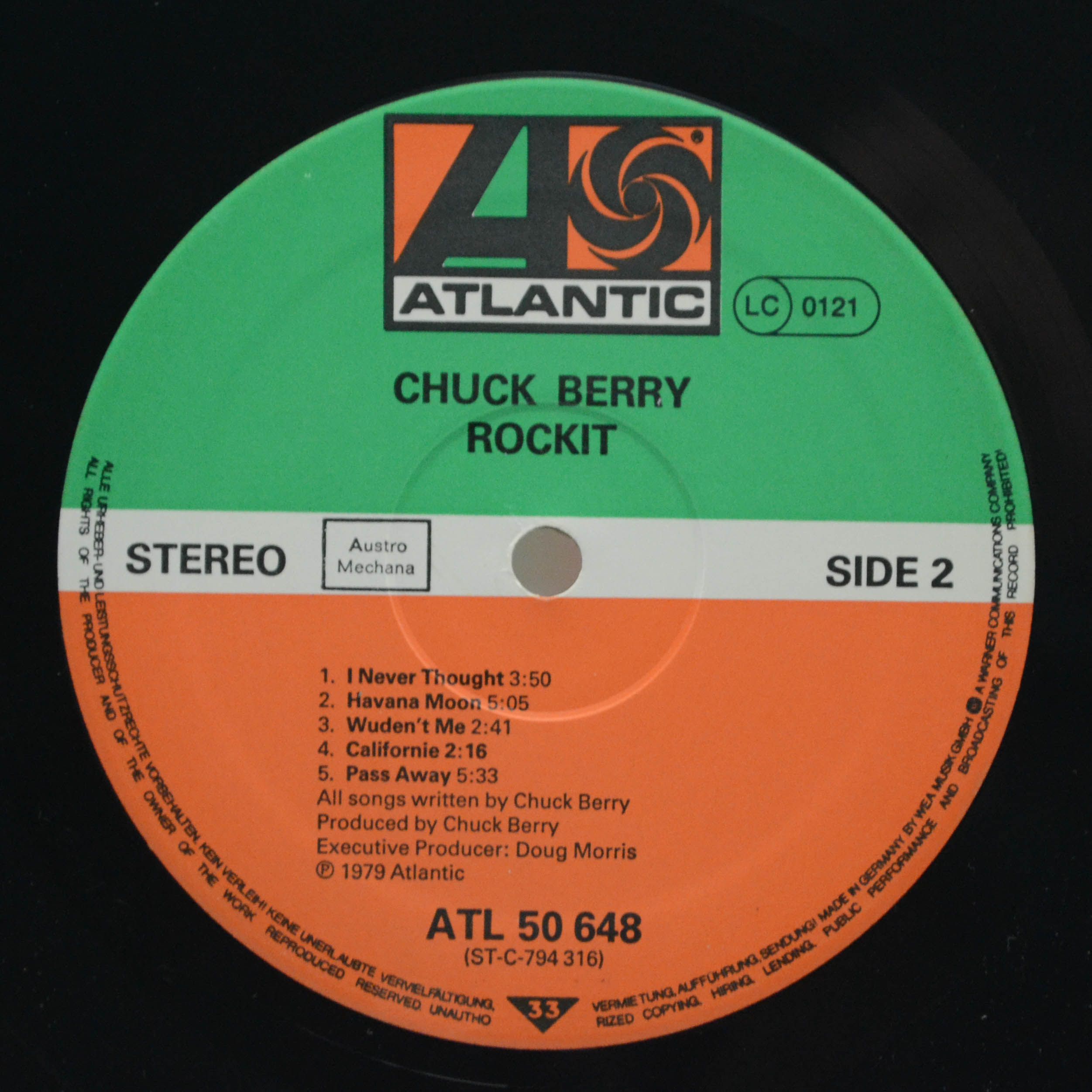 Виниловая пластинка Chuck Berry — Rockit, 1979