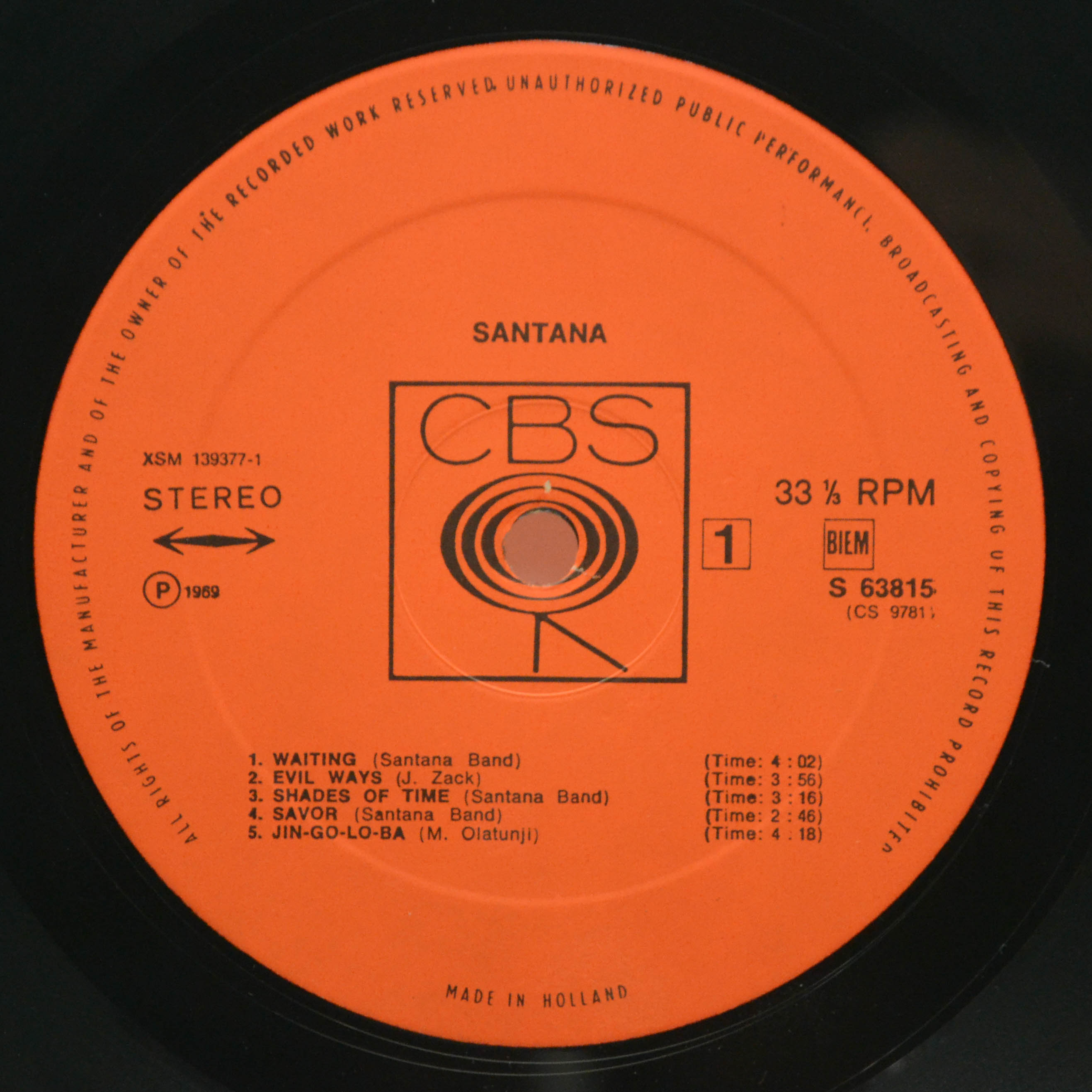 Santana — Santana, 1969