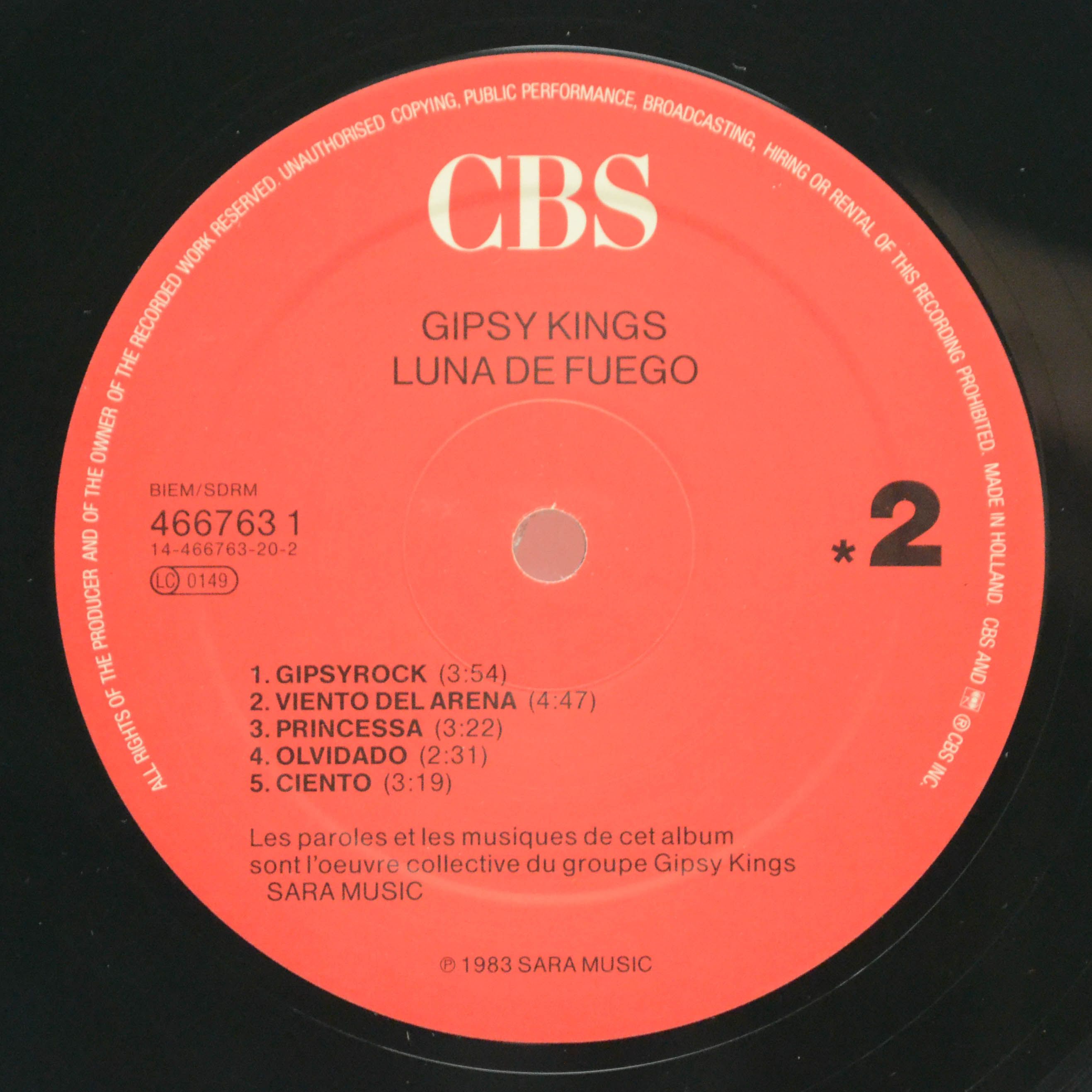 Виниловая пластинка Gipsy Kings — Luna De Fuego, 1983