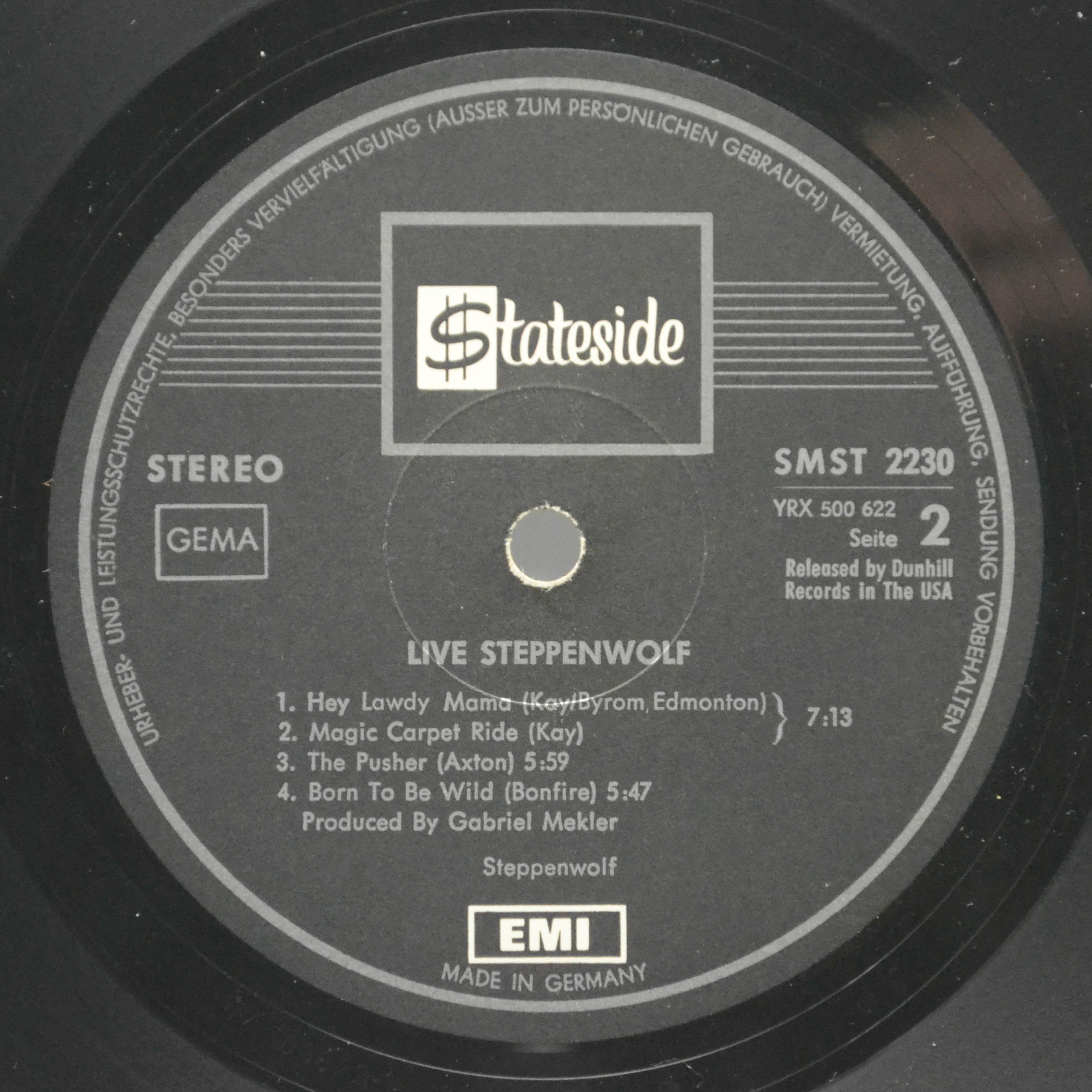 Виниловая пластинка Steppenwolf — Live (2LP), 1970