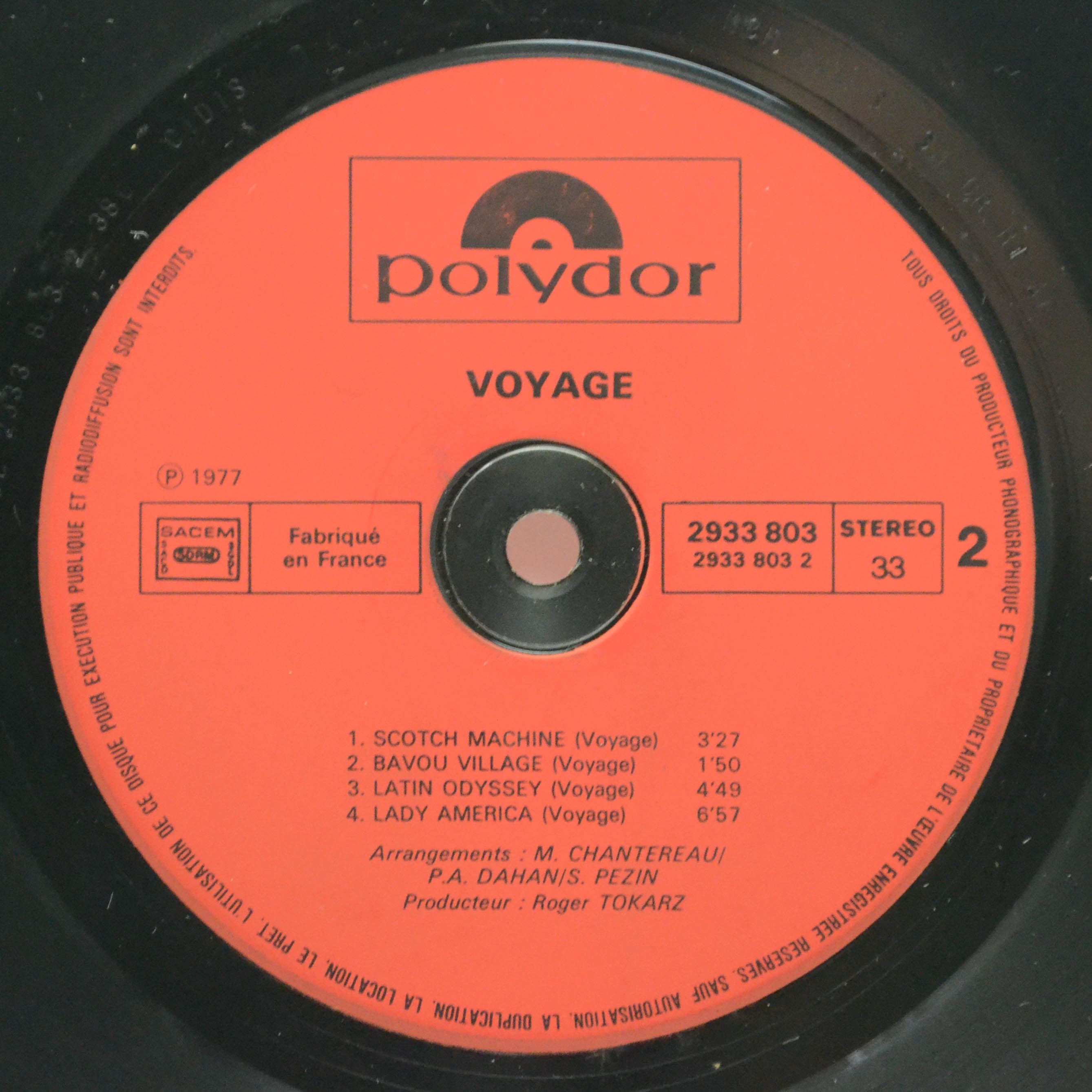 Виниловая пластинка Voyage — Voyage (1-st, France), 1977