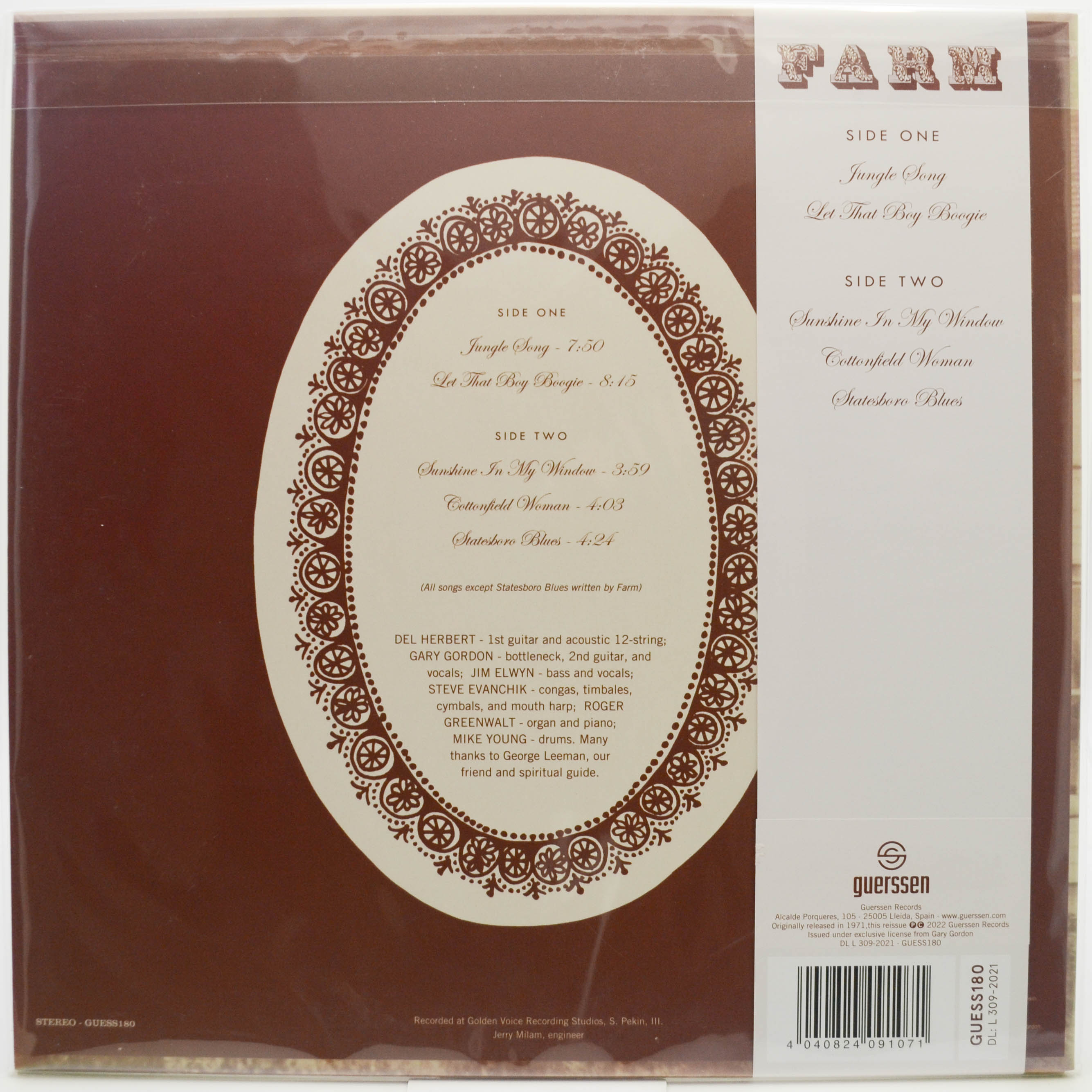 Виниловая пластинка Farm — Farm, 1971