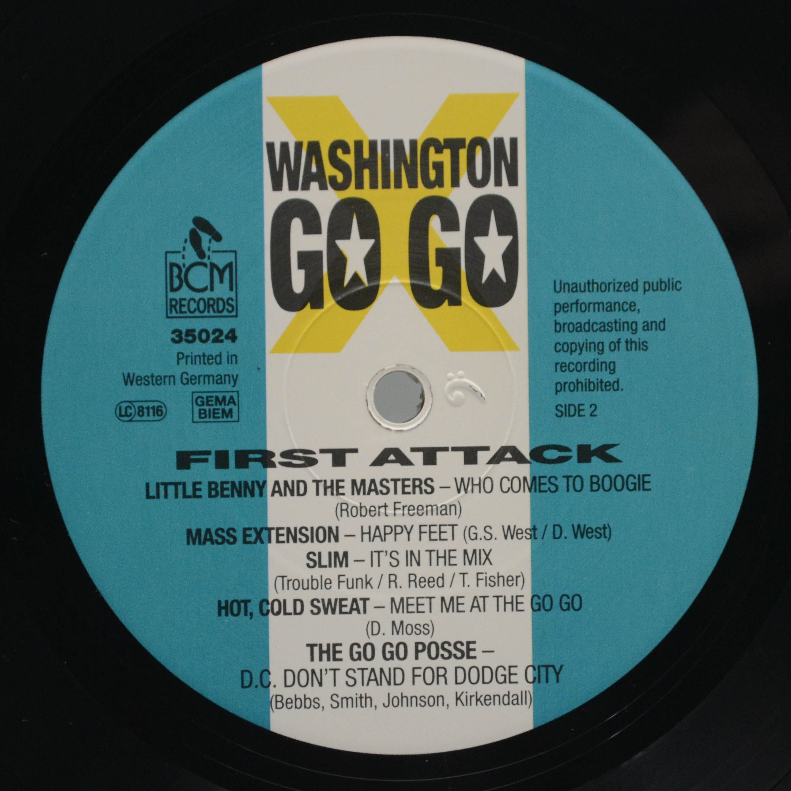 Various — Washington Go Go Sound Attack (2LP), 1988