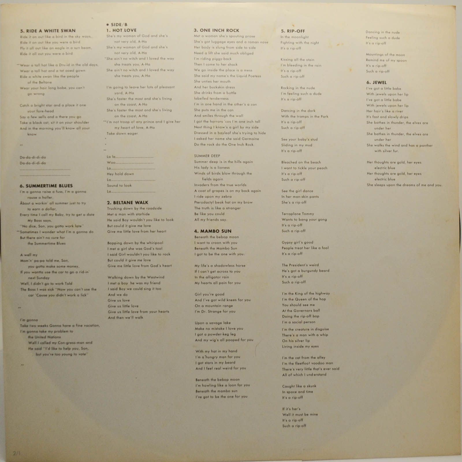 T. Rex — Perfect (2LP), 1974