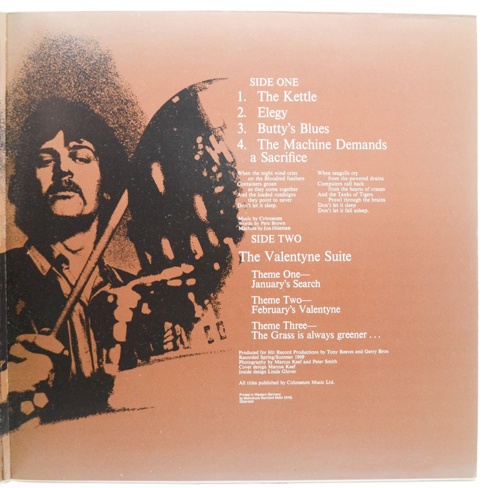 Виниловая пластинка Colosseum — Valentyne Suite, 1969