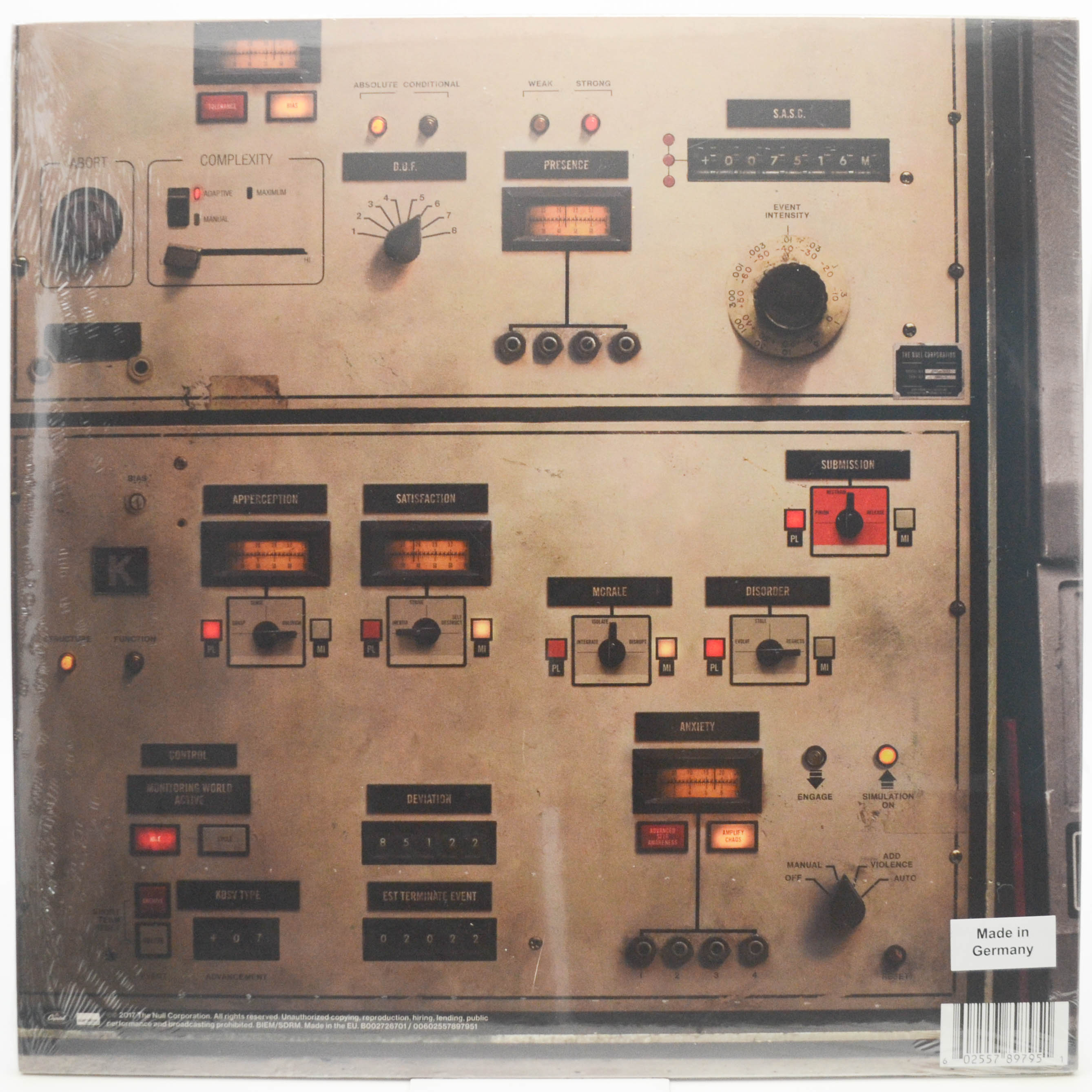 Виниловая пластинка Nine Inch Nails — Add Violence, 2017