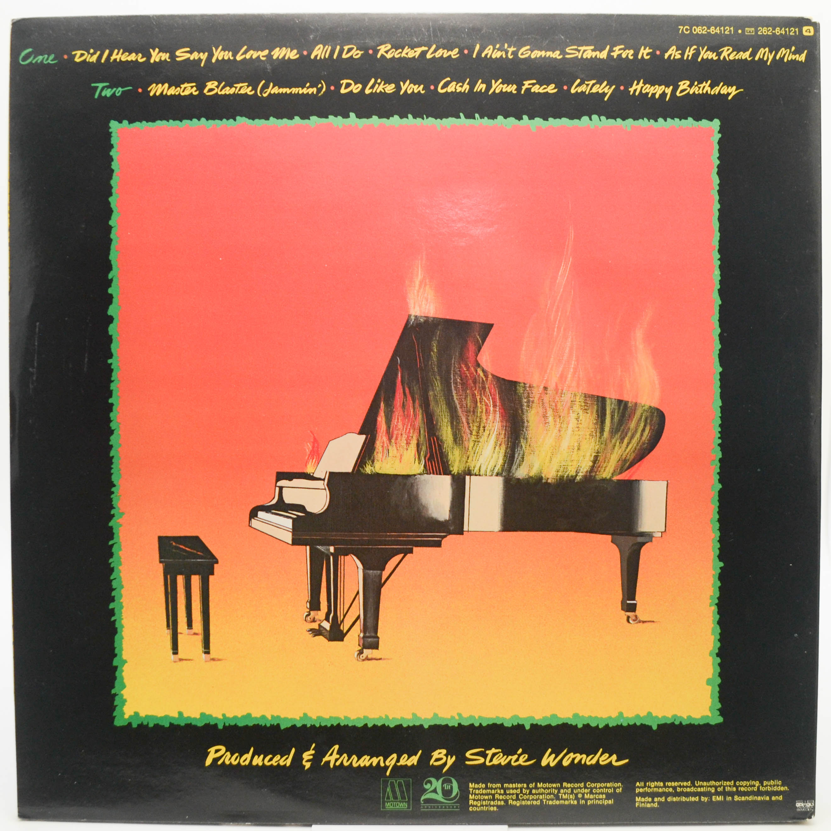 Виниловая пластинка Stevie Wonder — Hotter Than July, 1980